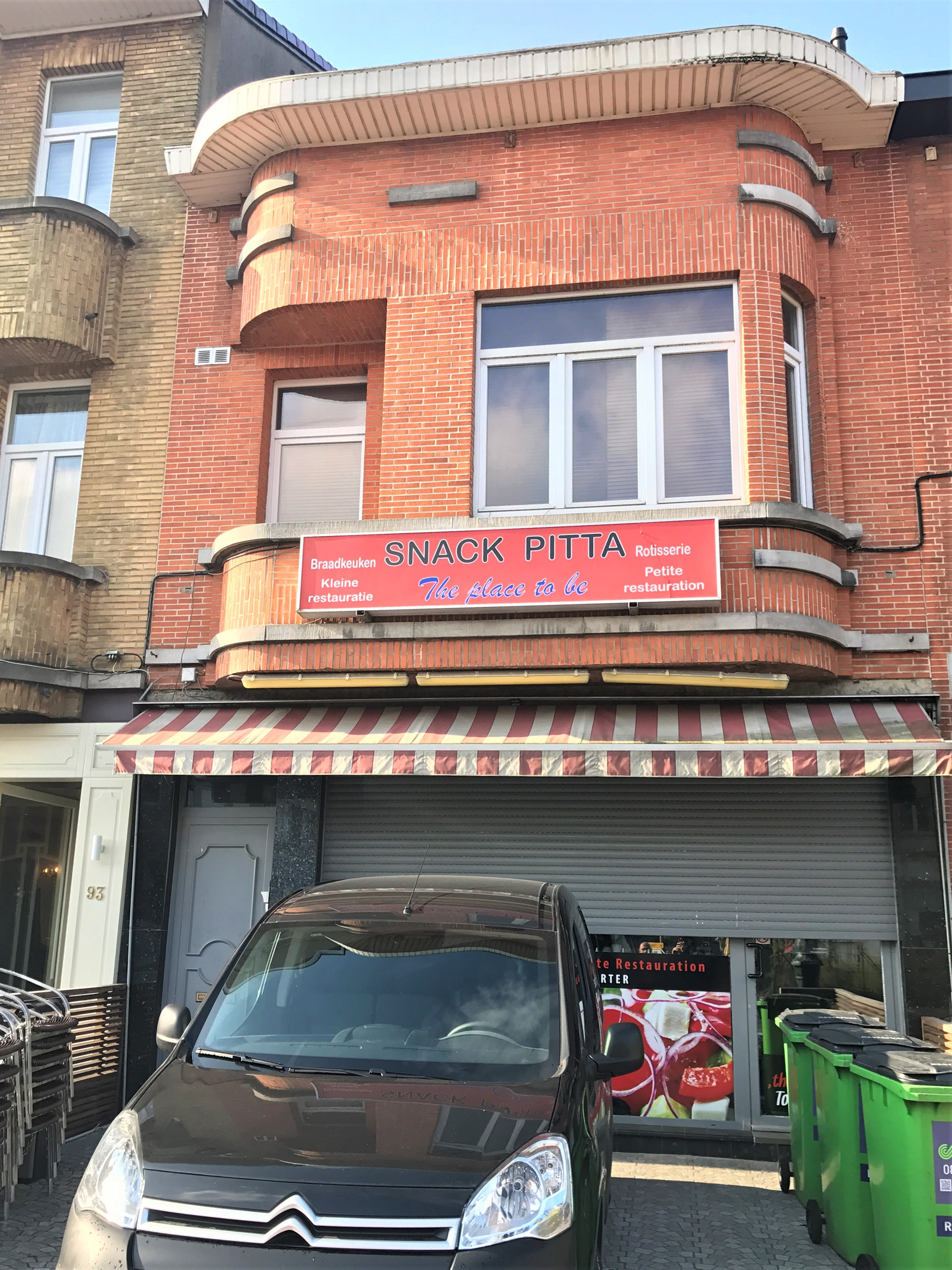 Situation existante : façade avant