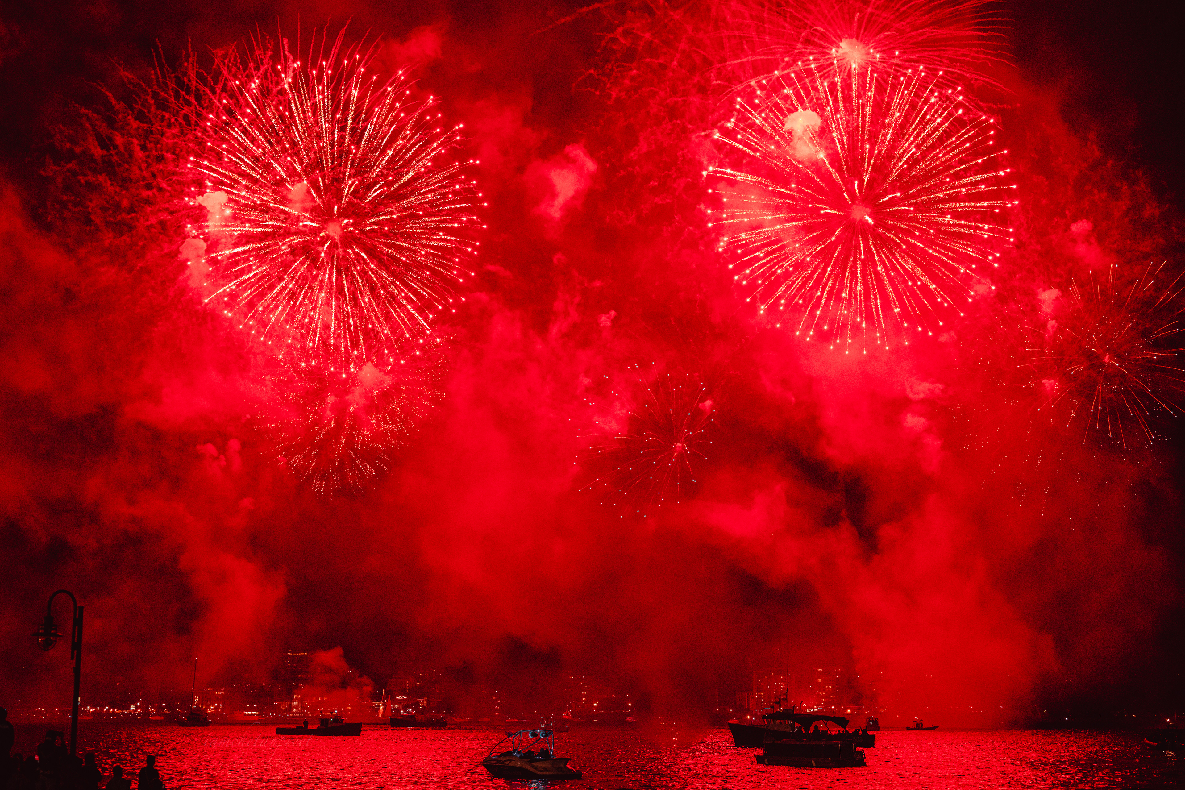 Fireworks in Halifax on Natal Day 2022