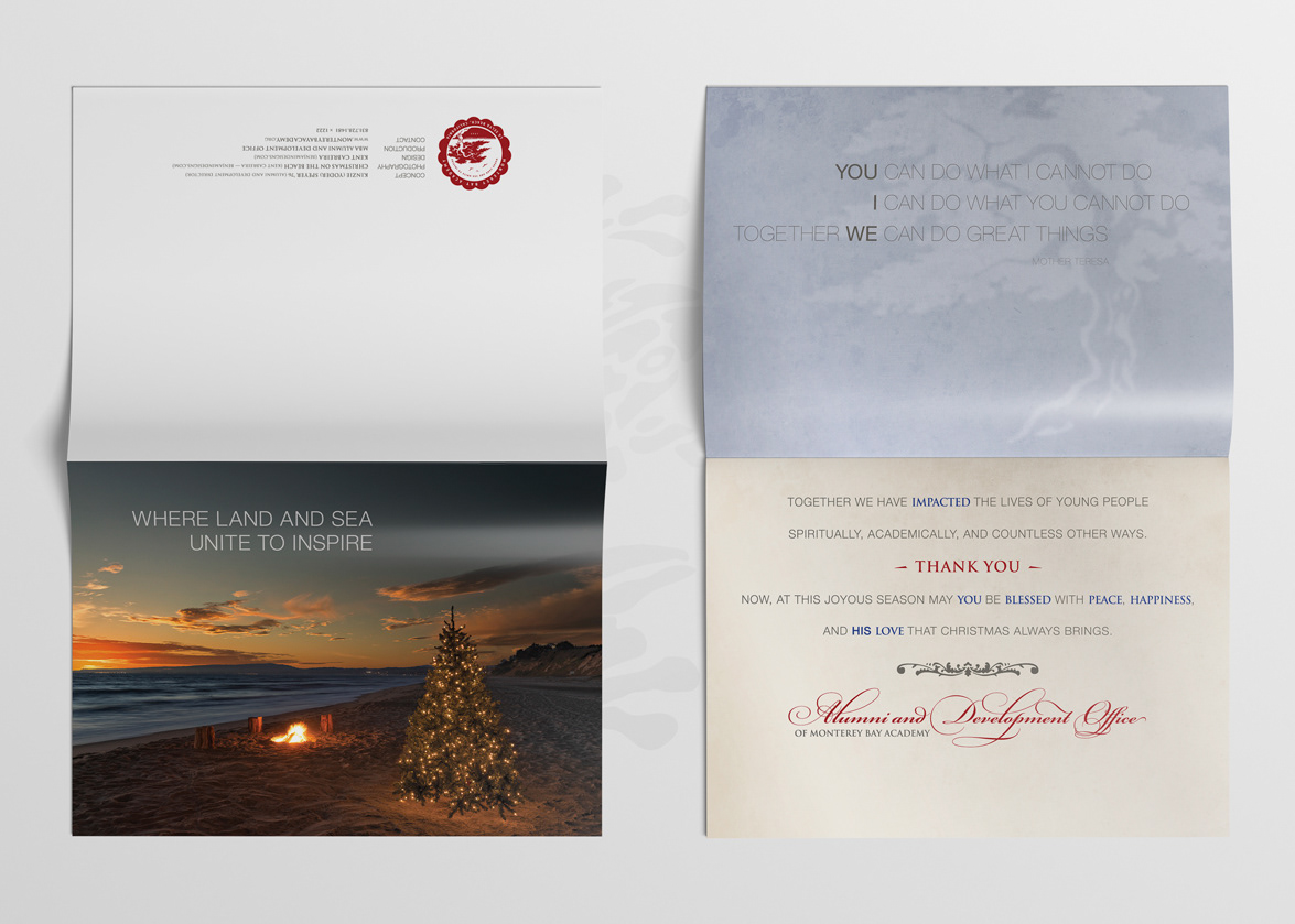 Finalized Christmas Card (2015) — Christmas Cards — Monterey Bay Academy