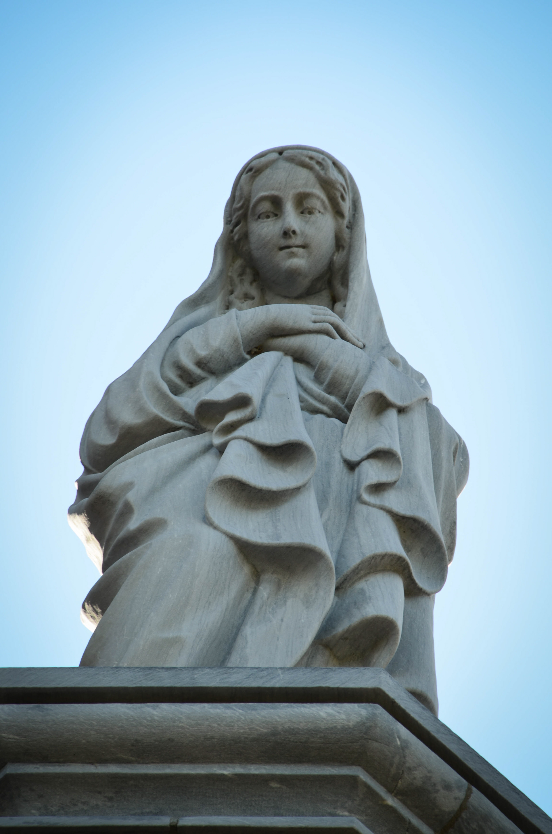 Statue on Sainte Marie Roman Catholic Church