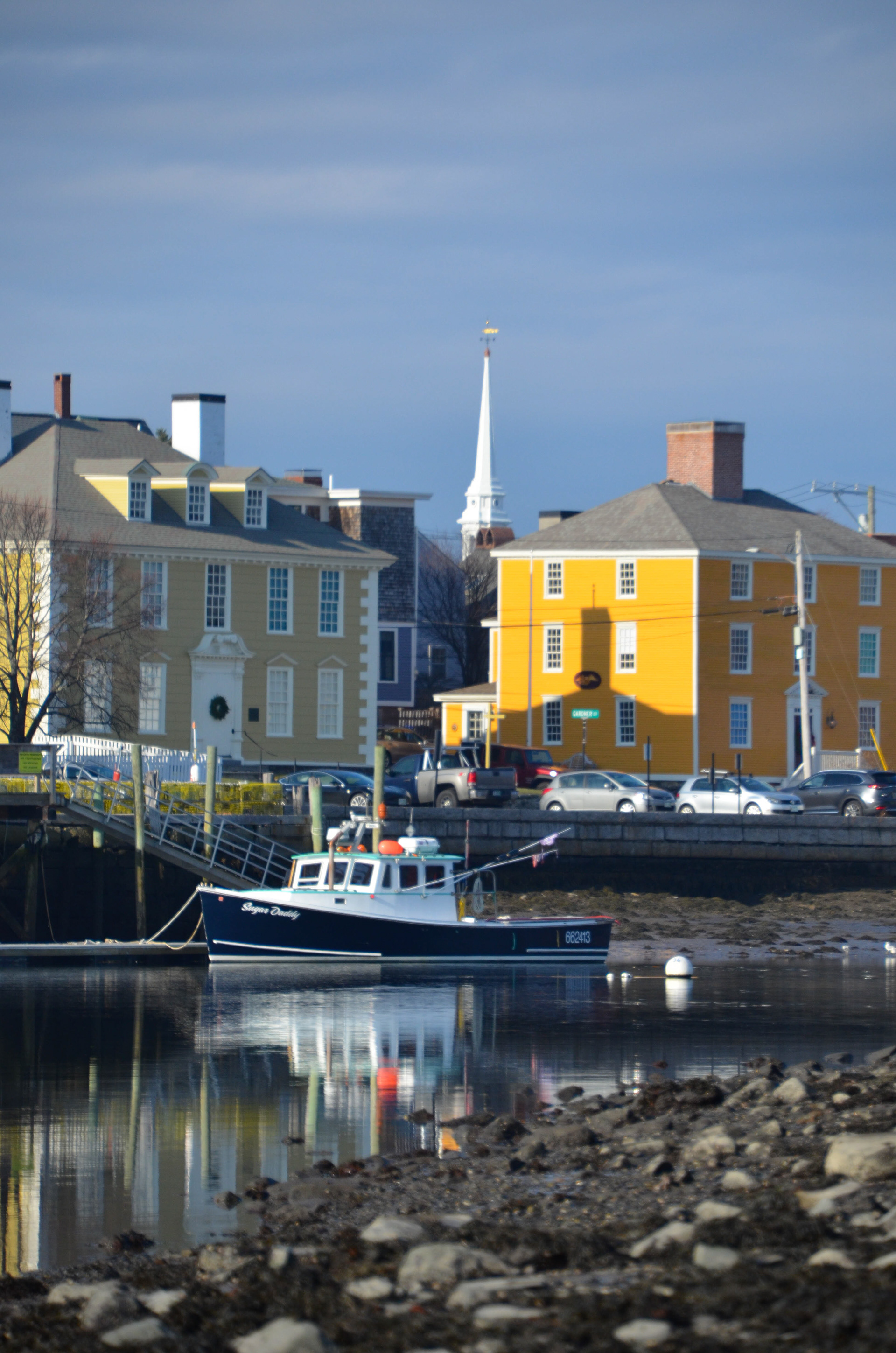 View of Mechanic Street and North Church steeple