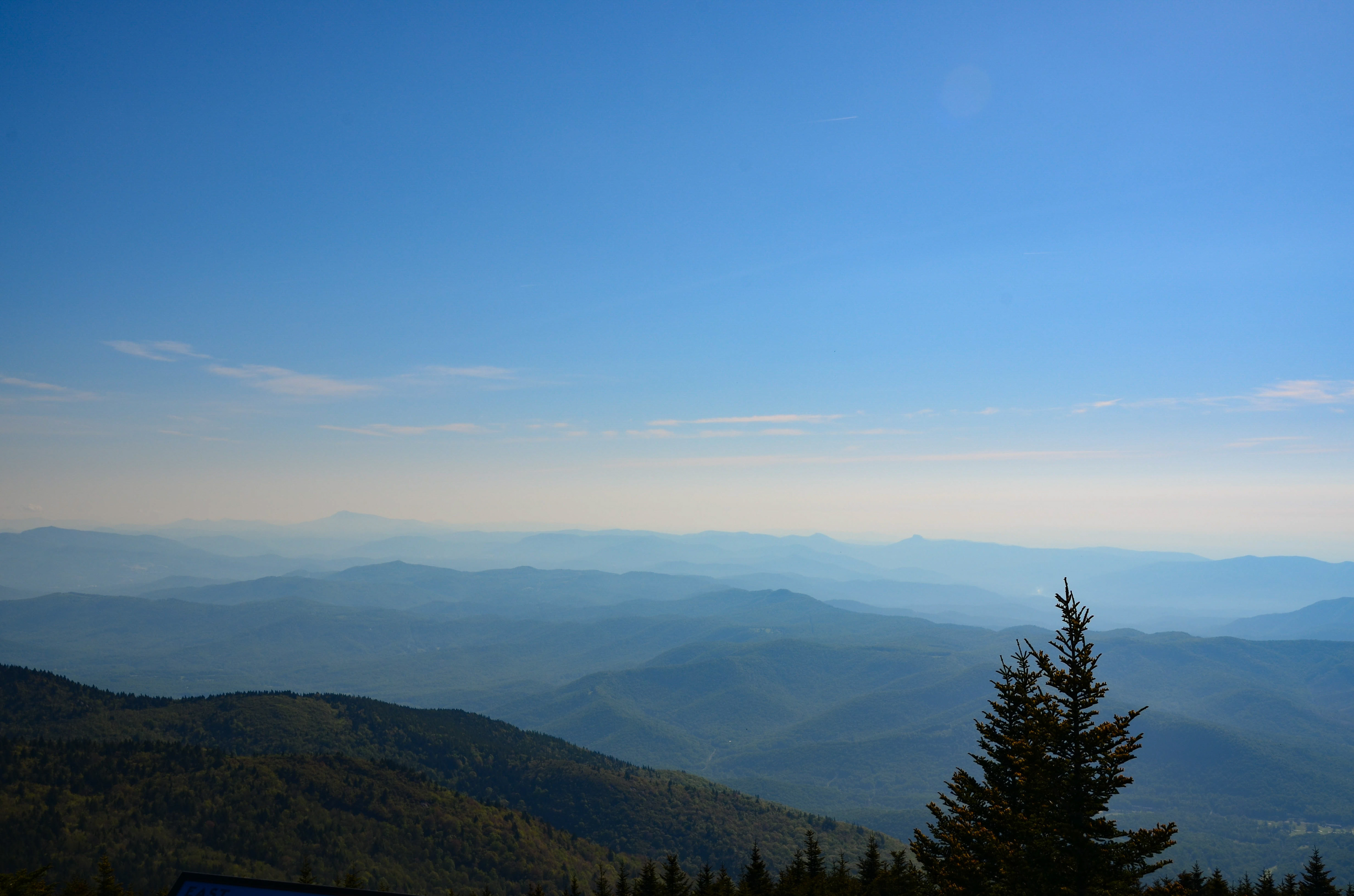 View from Mt. Mitchell, Burnsville - Highest peak east of the Mississippi River