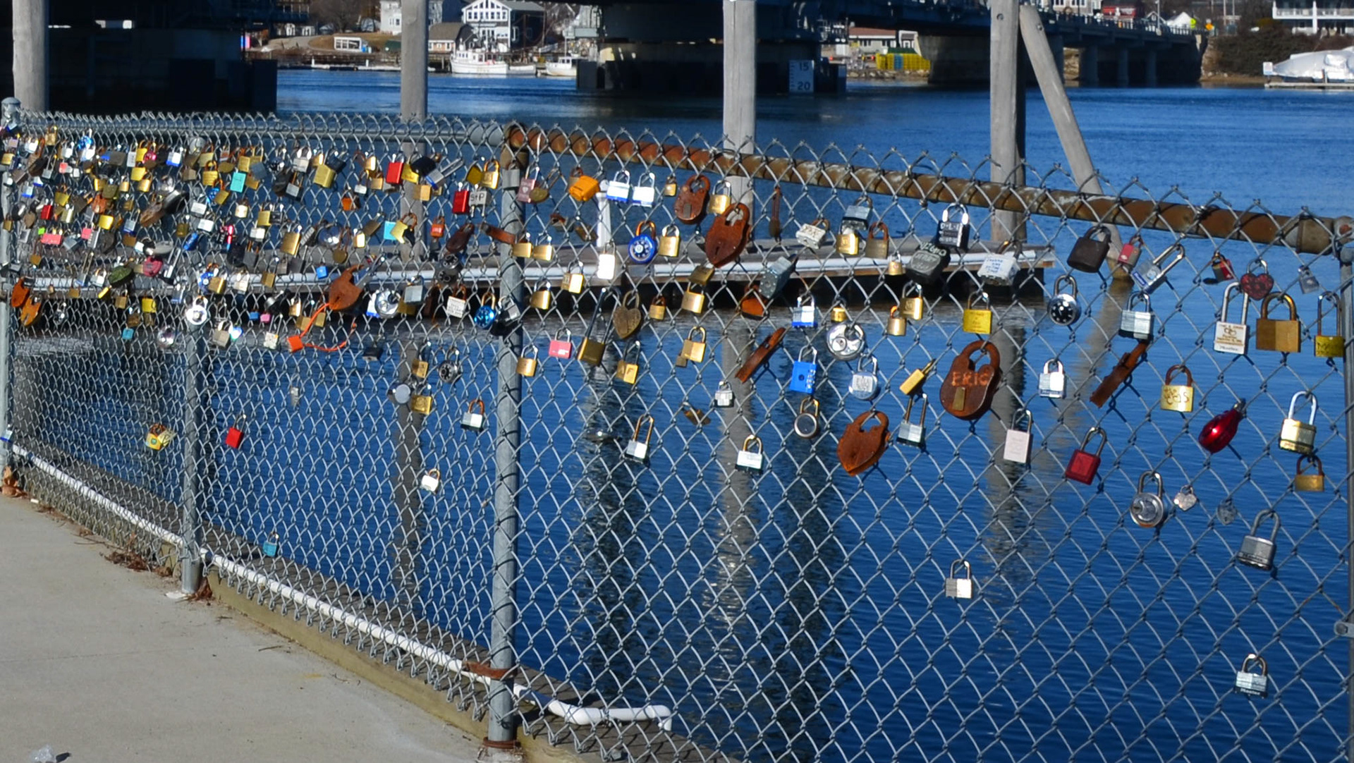 Portsmouth Love Wall in Prescott Park