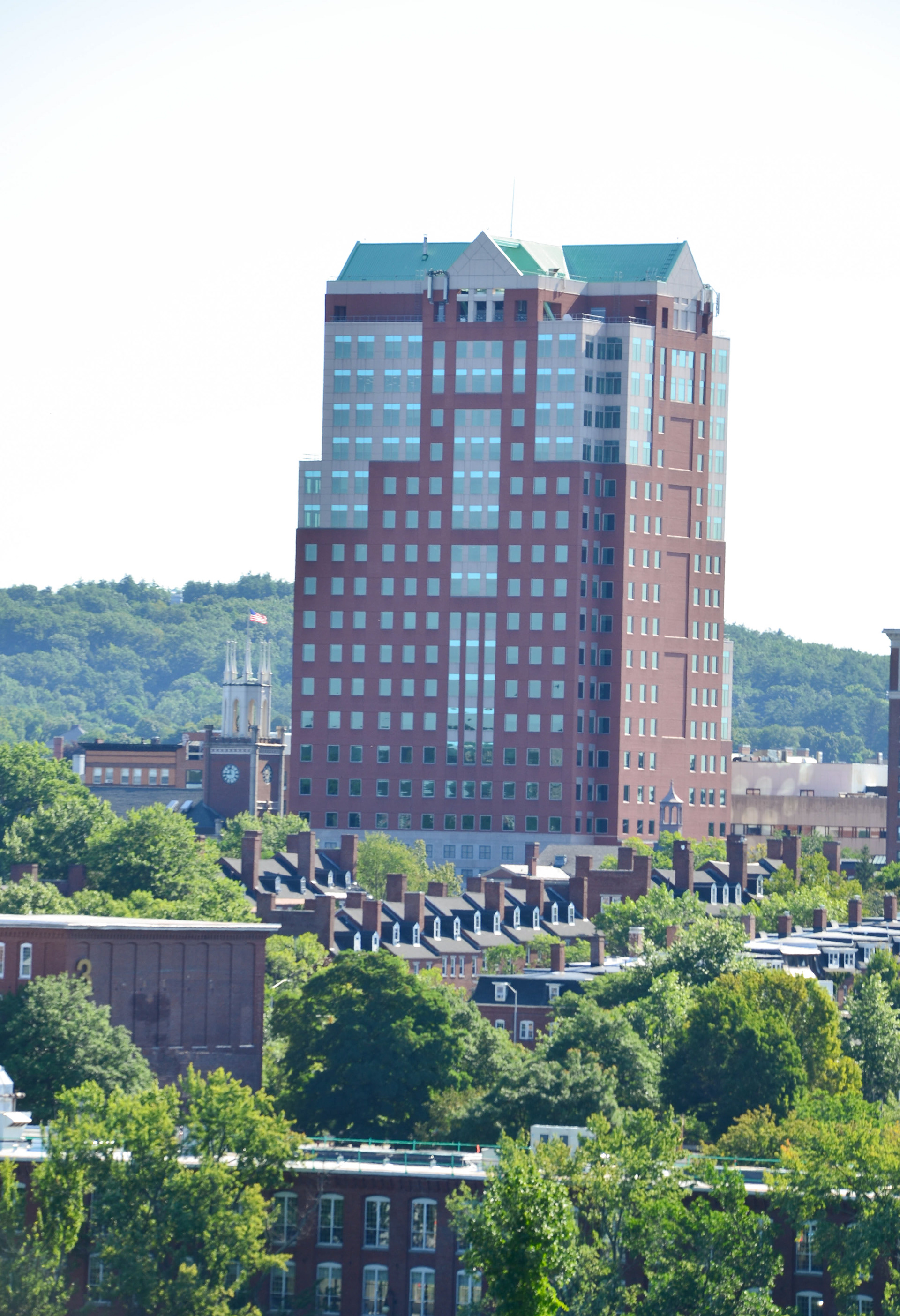 View from the 4th floor roof of Manchester High School West