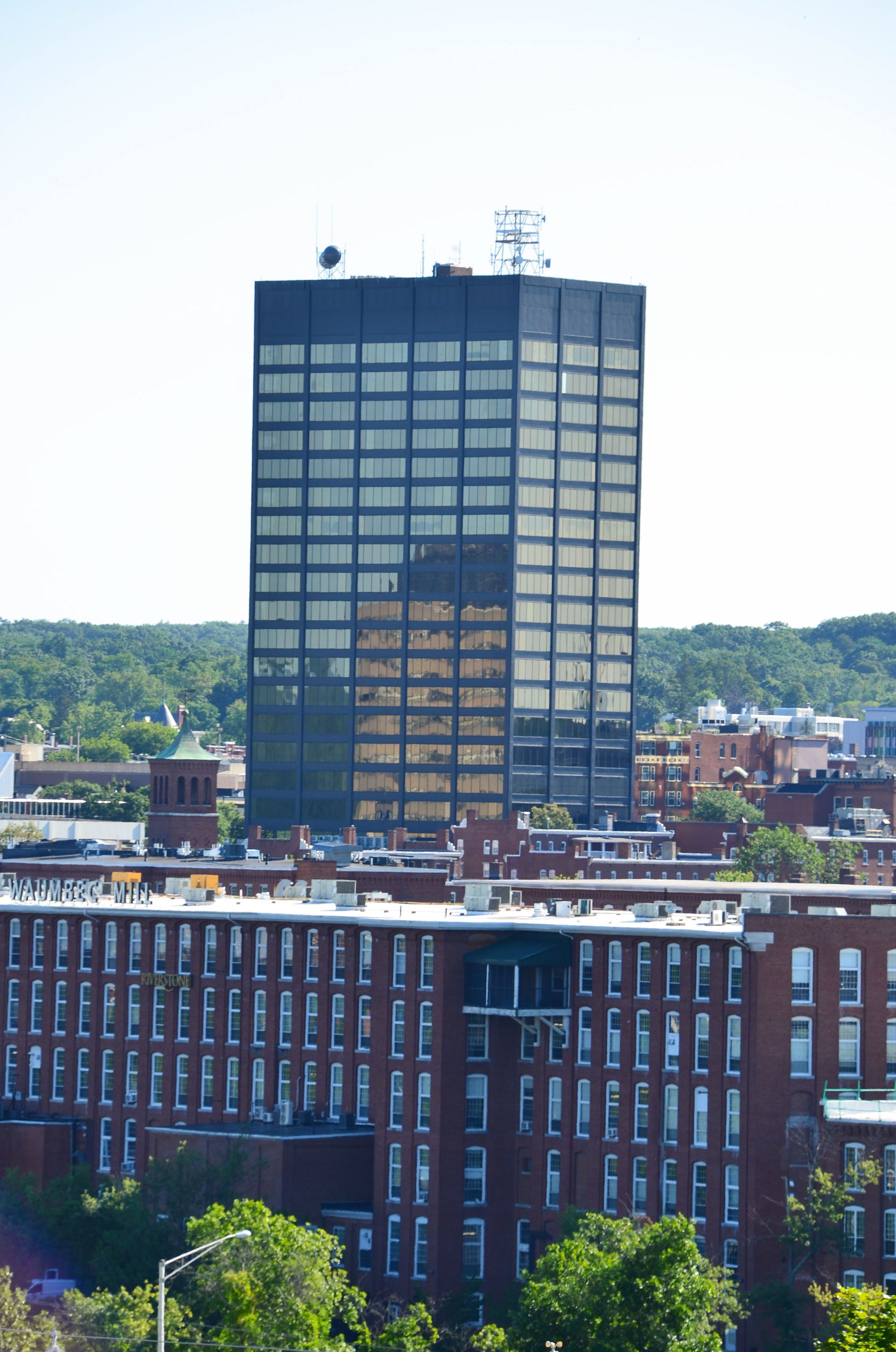 View from the 4th floor roof of Manchester High School West