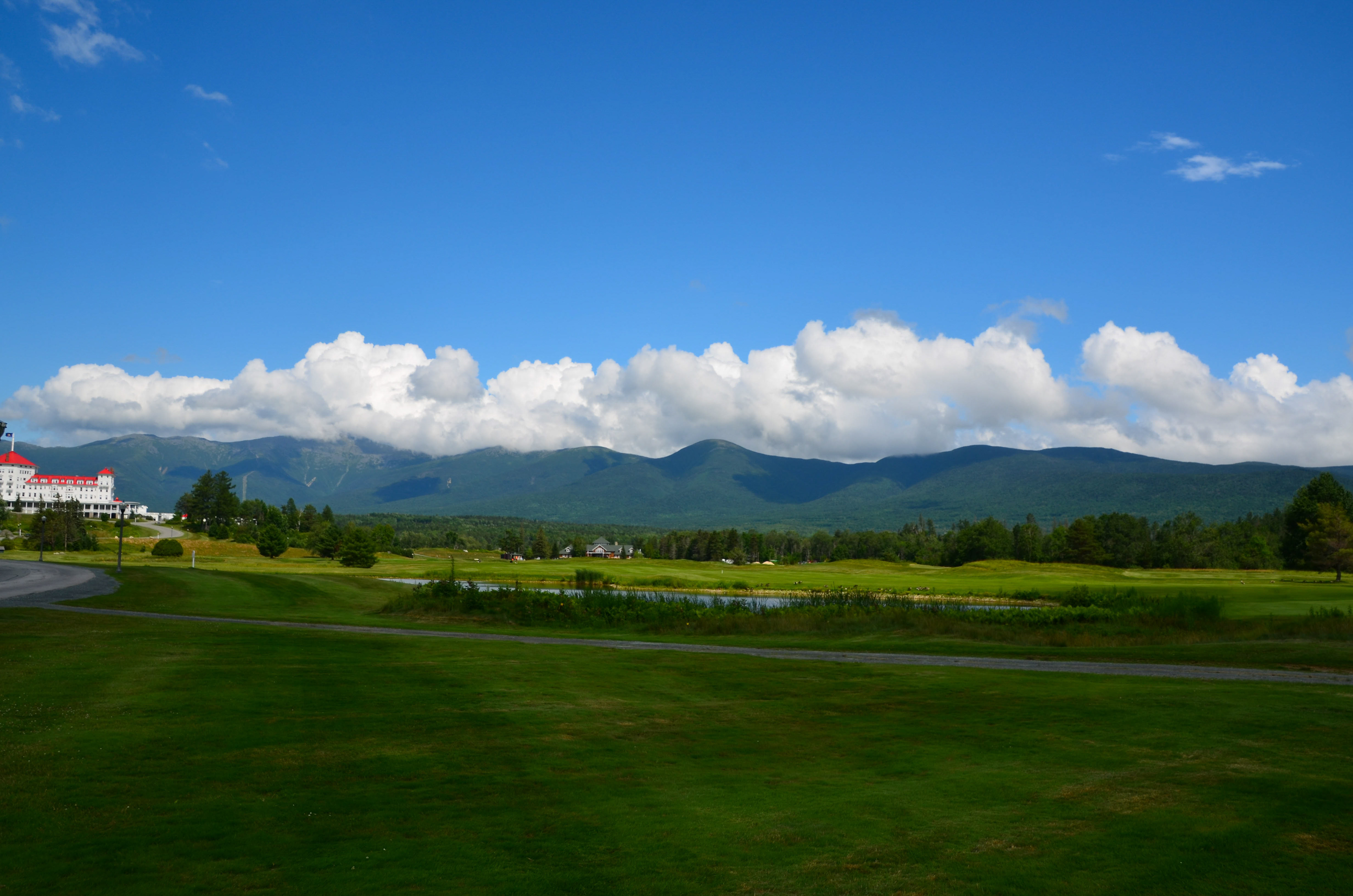 Omni Mount Washington Resort and partial view of The Presidential Range