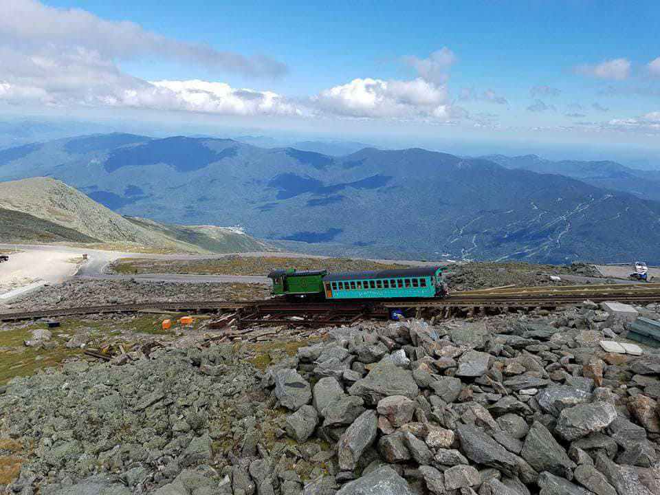The Cog Railway on Mt. Washington