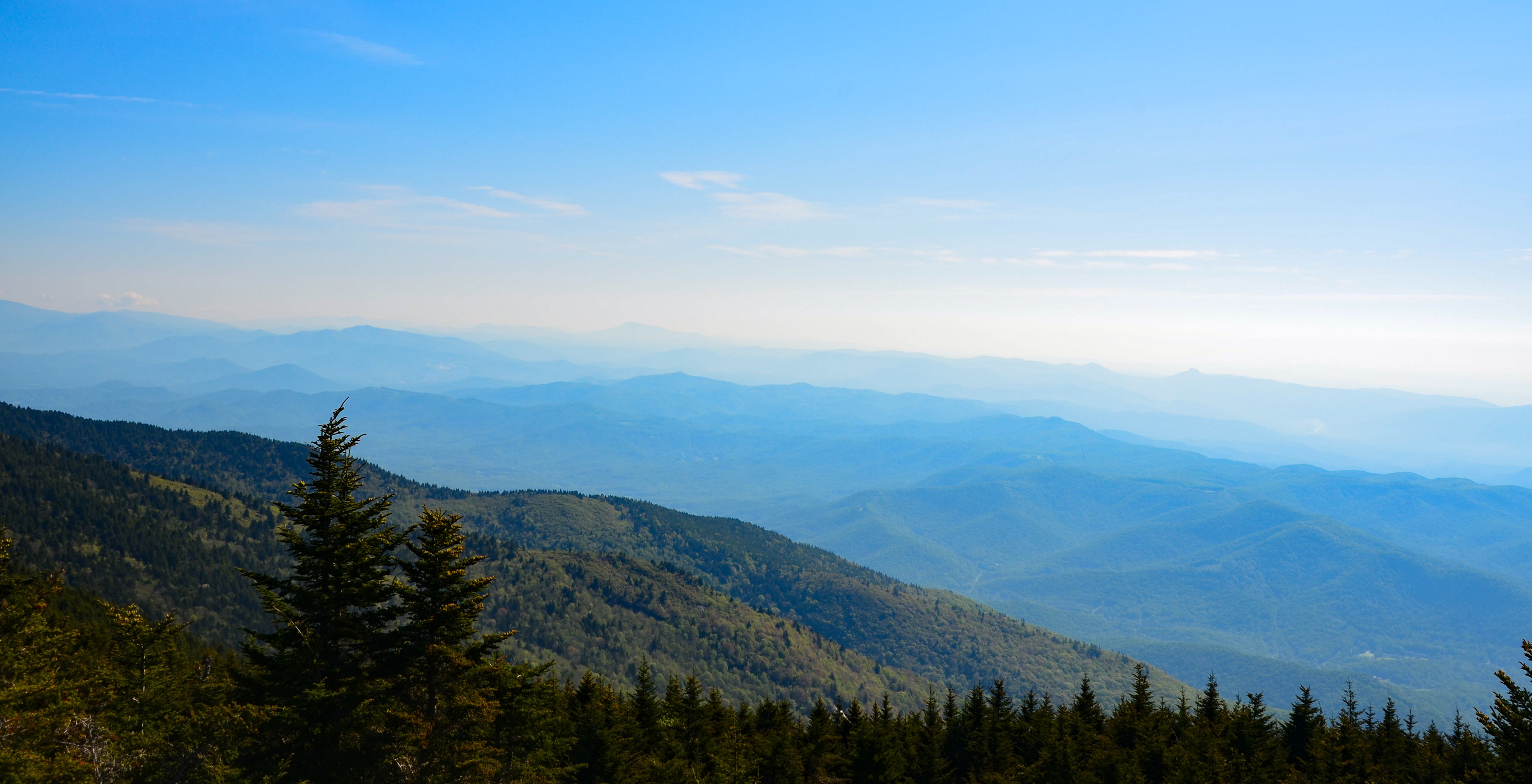 View from Mt. Mitchell, Burnsville - Highest peak east of the Mississippi River