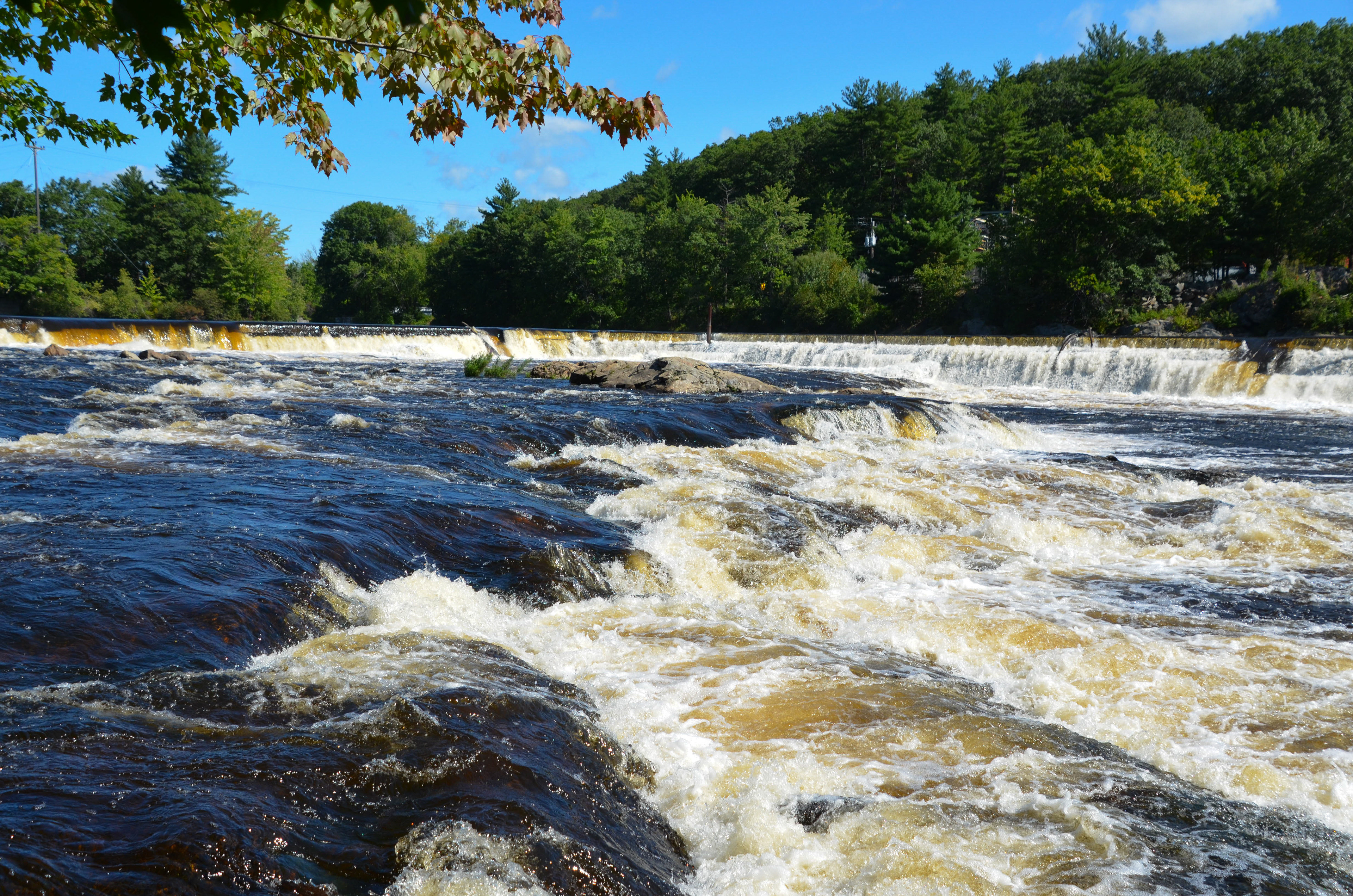 Falls at the Hooksett Hydroelectric Dam on the Merrimack River