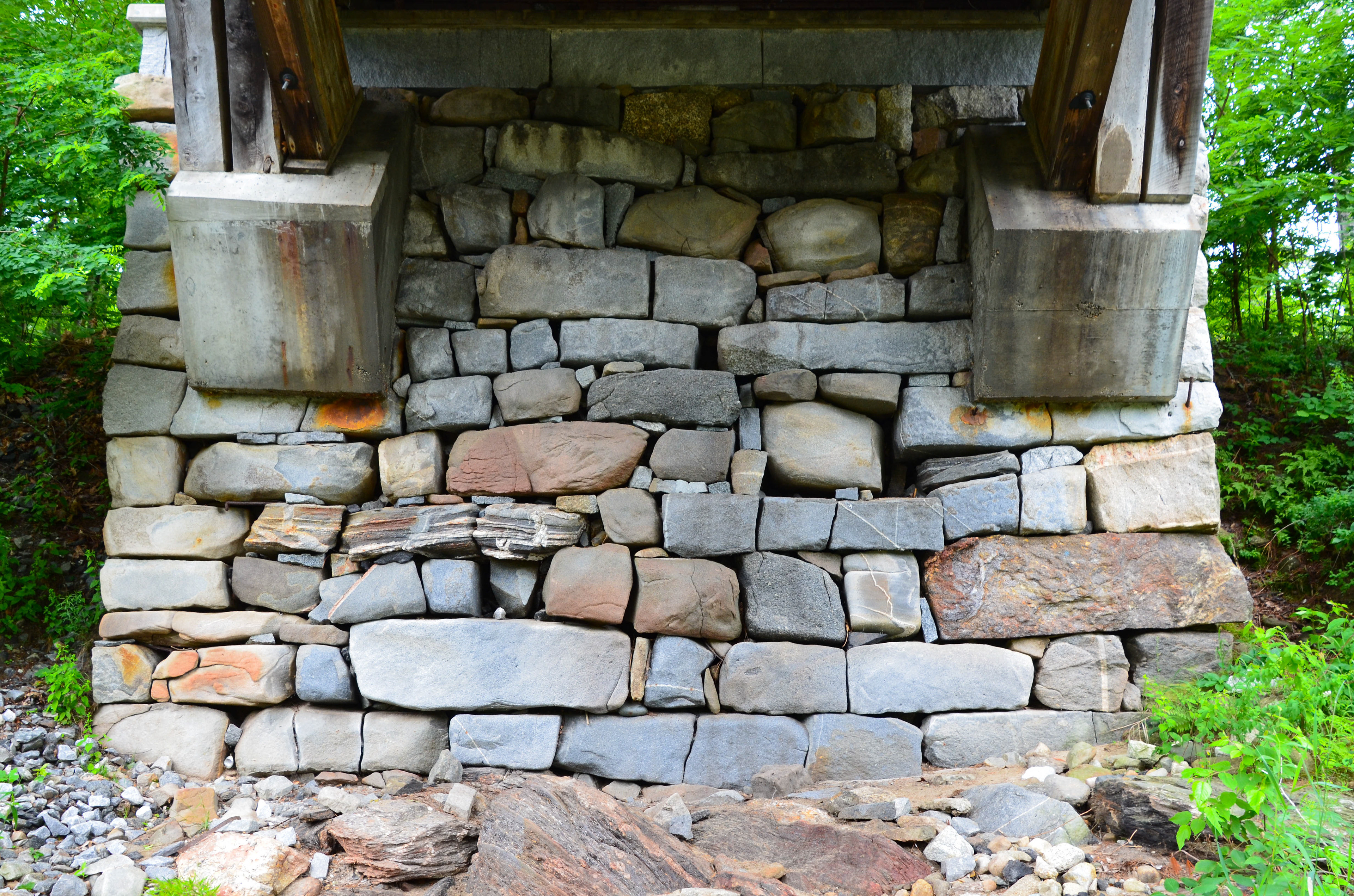 Base of Blair Covered Bridge