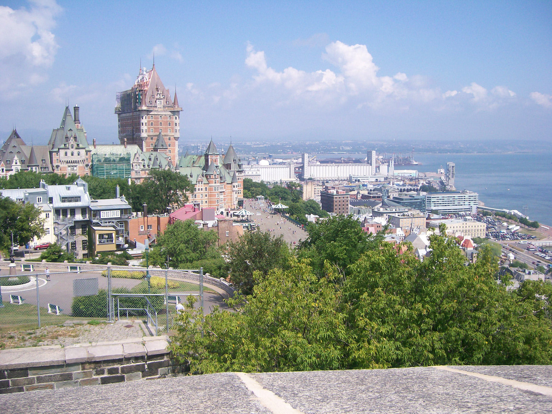 View of Quebec City from La Citadelle de Quebec