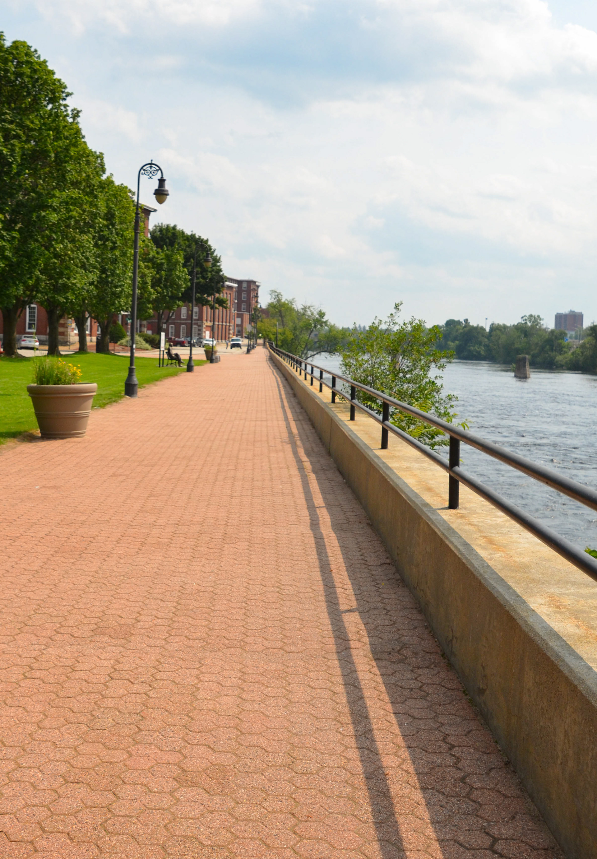 Riverwalk in the Millyard along the Merrimack River