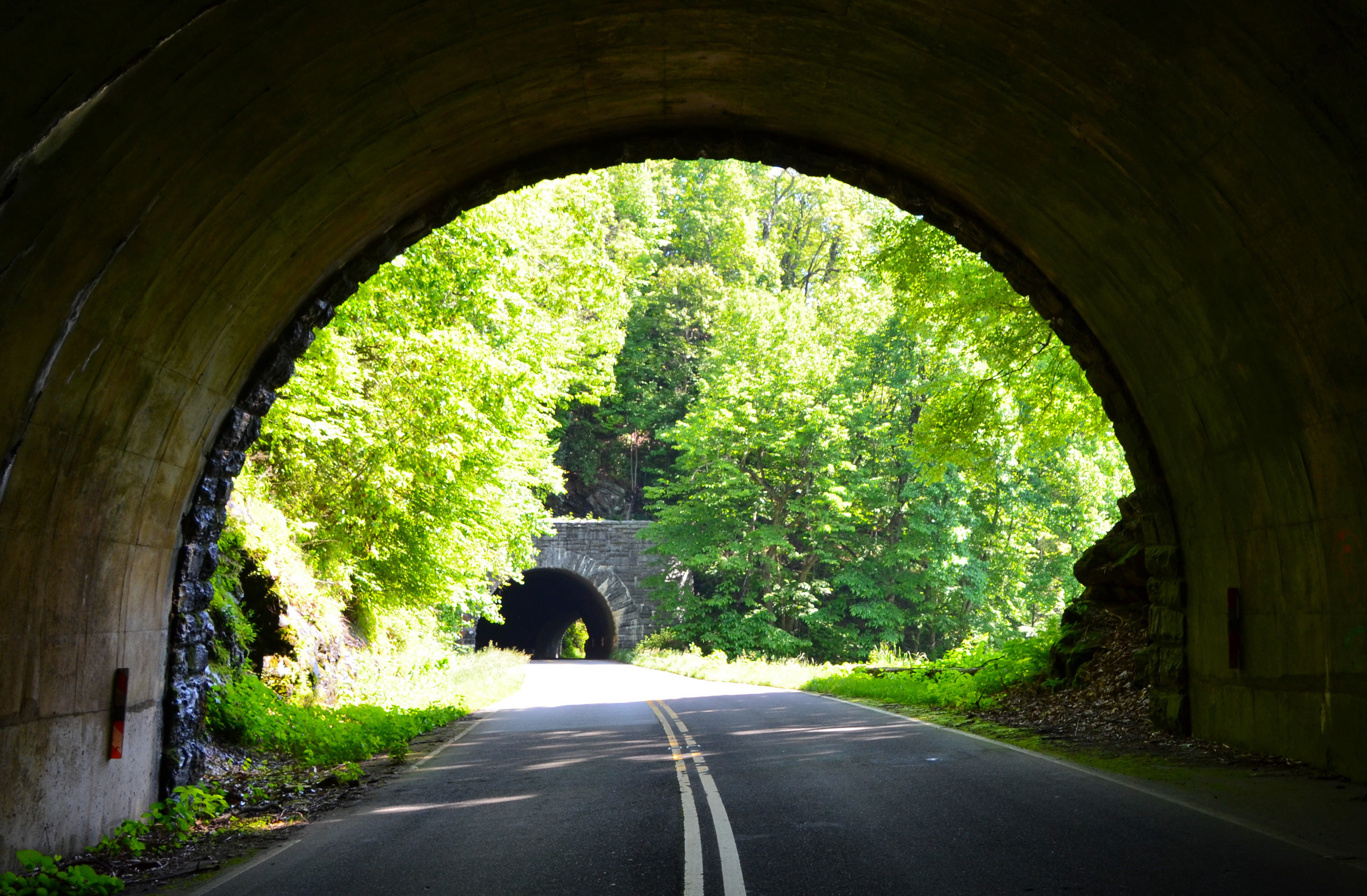 Twin Tunnels, McDowell County -  Blue Ridge Parkway