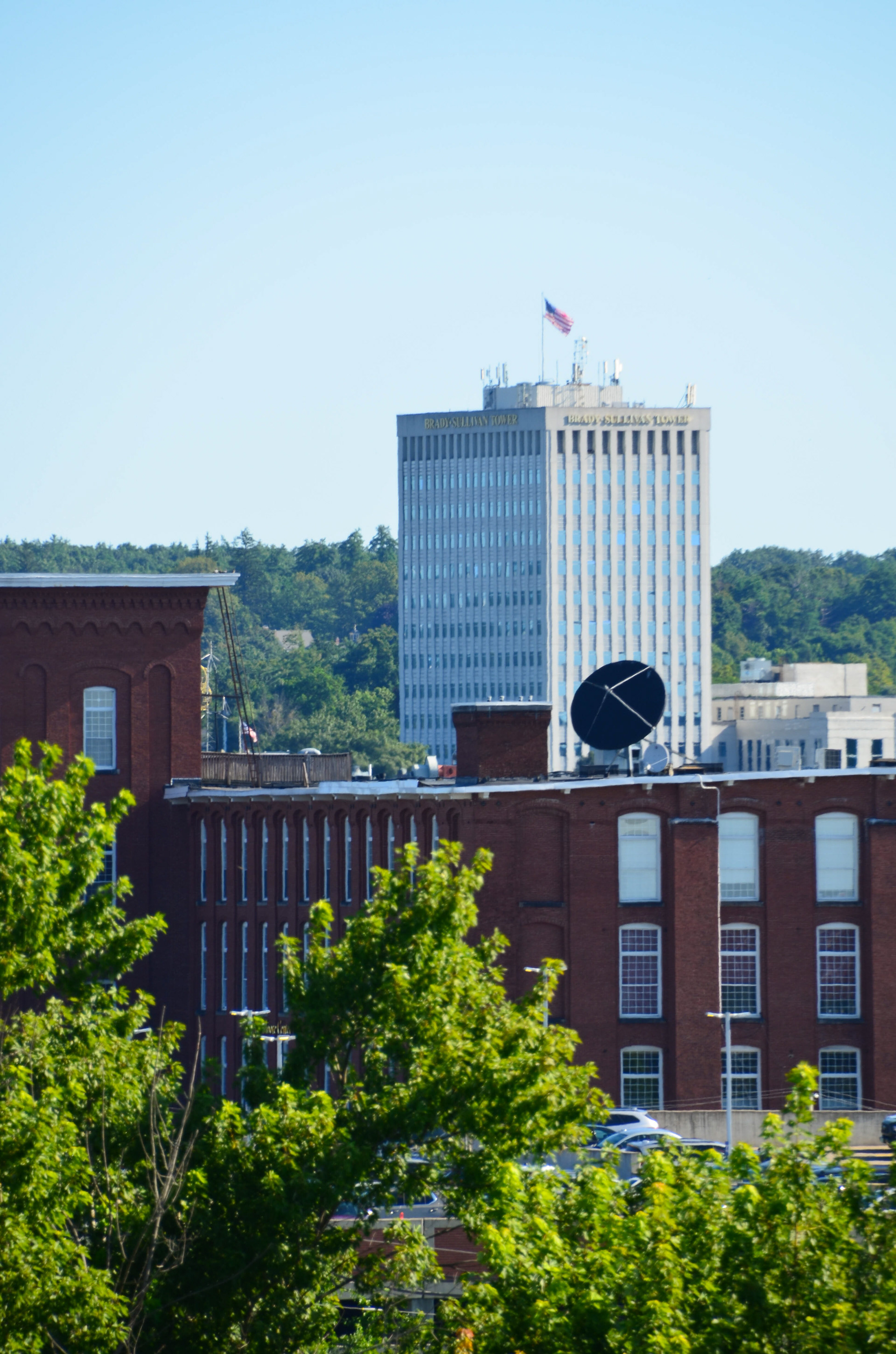 View from the 4th floor roof of Manchester High School West