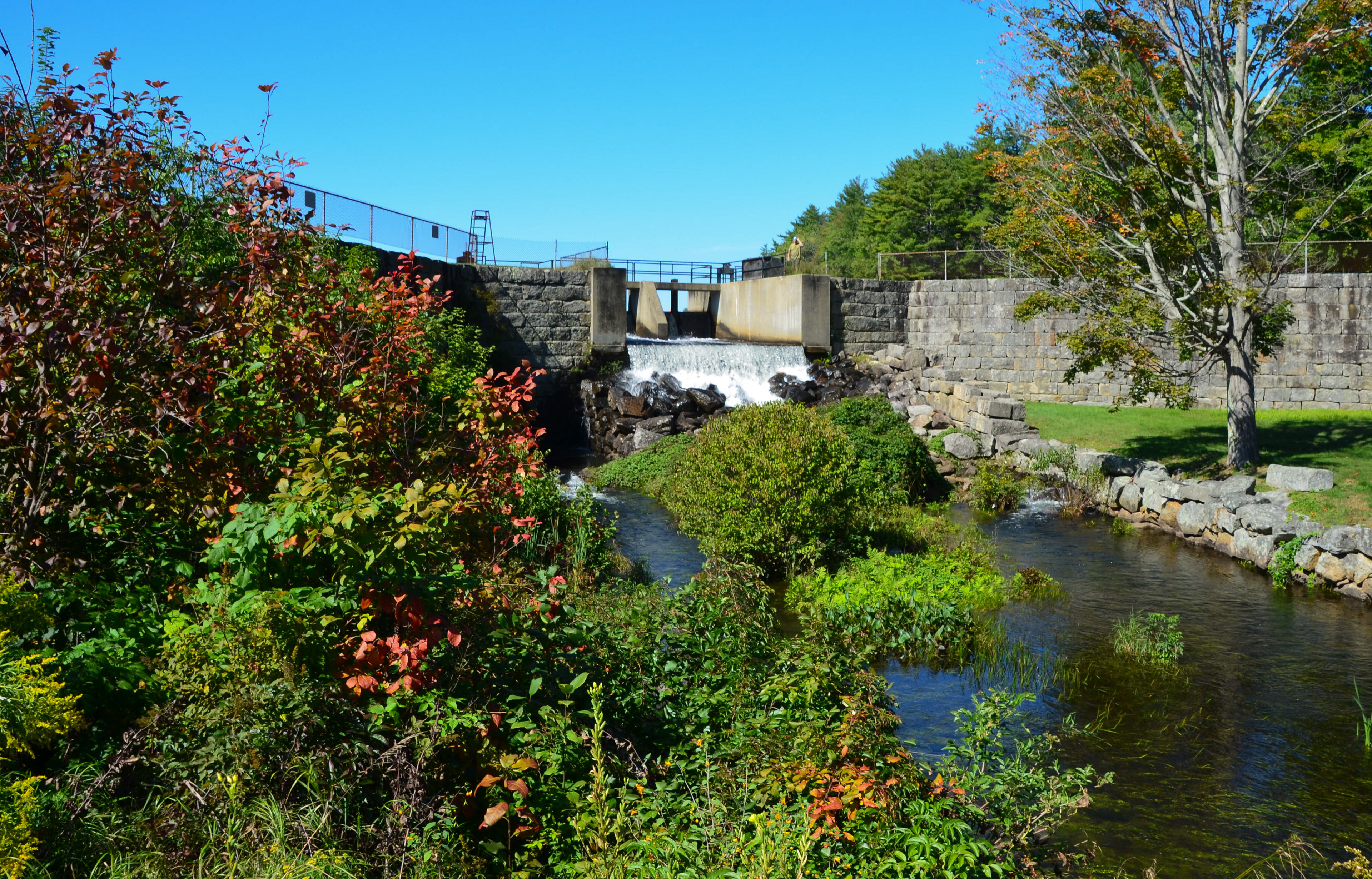 Bow Lake Dam and the beginning of the Isinglass River
