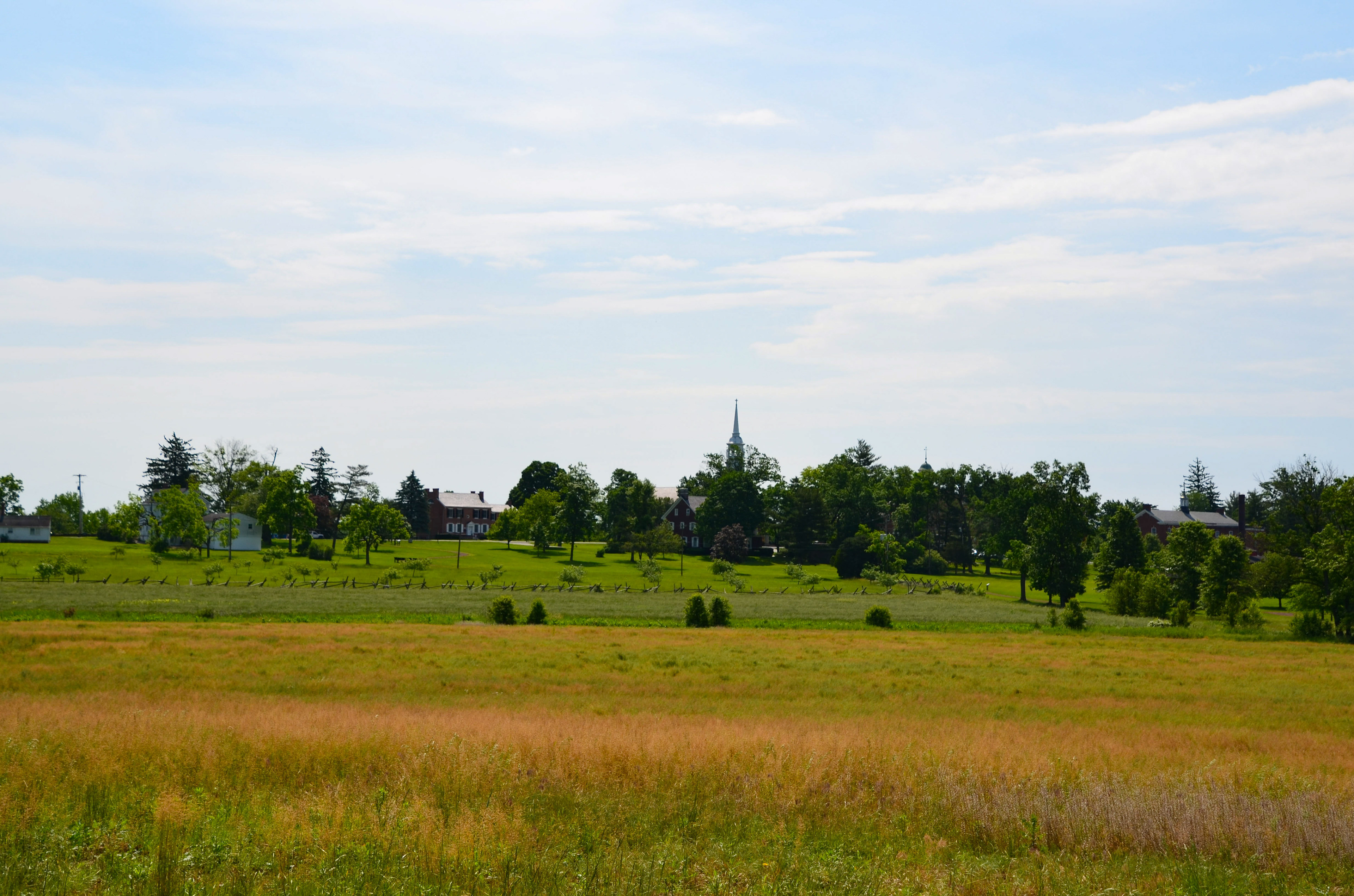 View of Gettysburg from the Battlefield