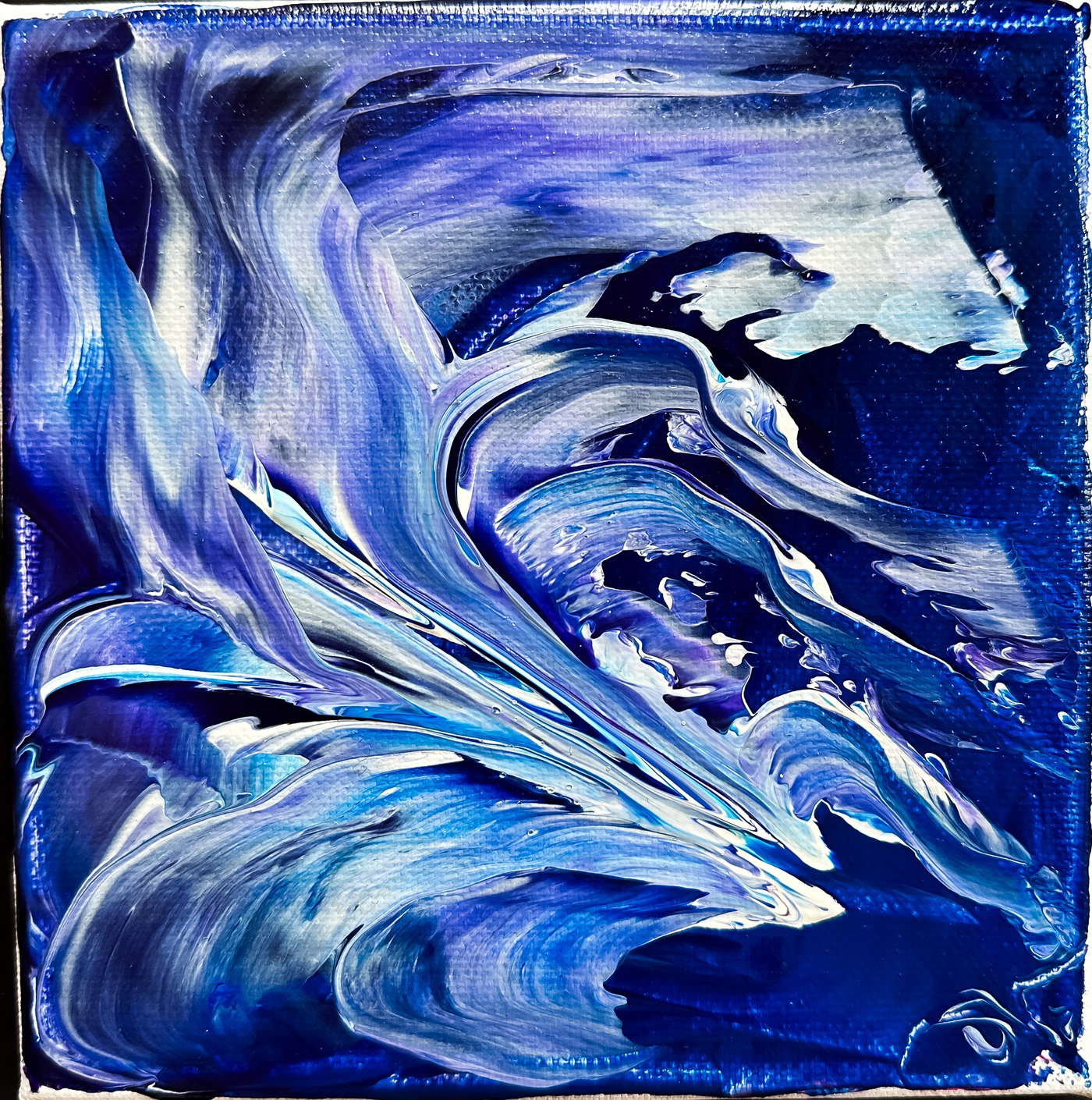 "Space flower" - 15x15 cm, 2023. Available