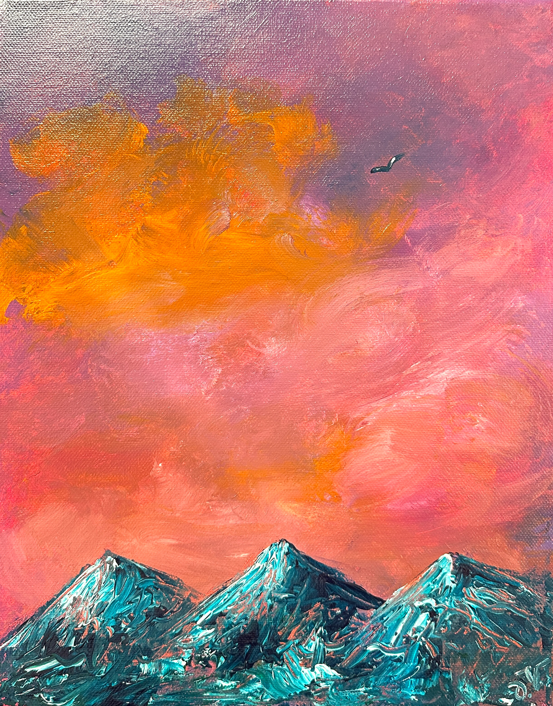 "Dreamy sunrise" - 35x28 cm, 2024. Available