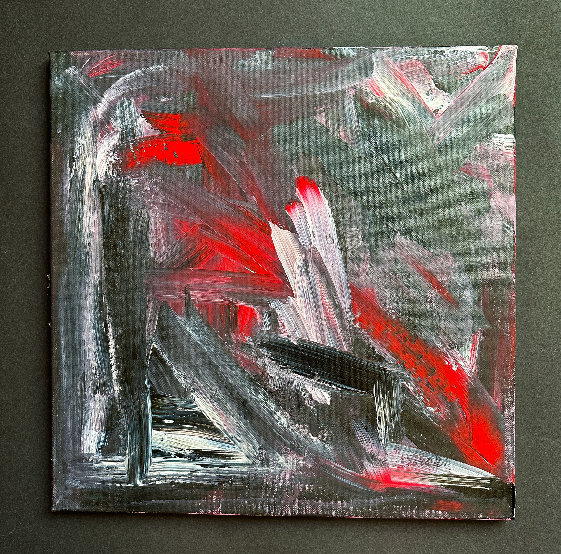 "Red abstract" - 40x40. Available