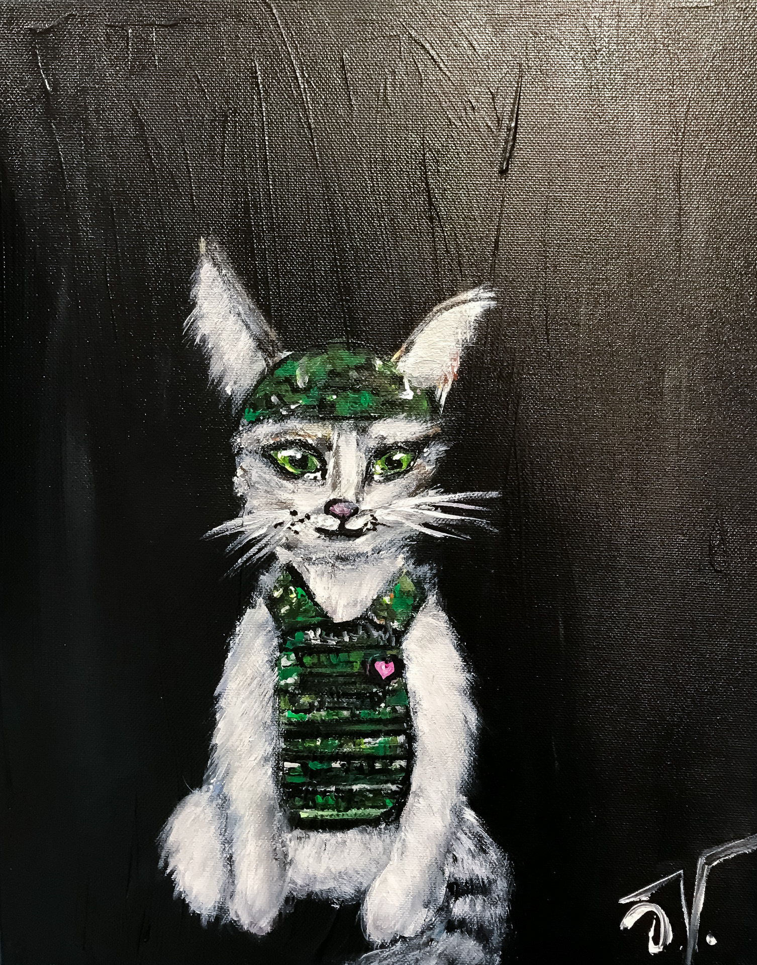 "Partisan Cat" - 2022. Not available