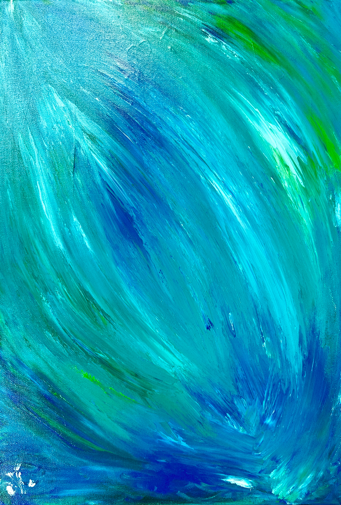 "Deep wave motion" - 55x38 cm. Available