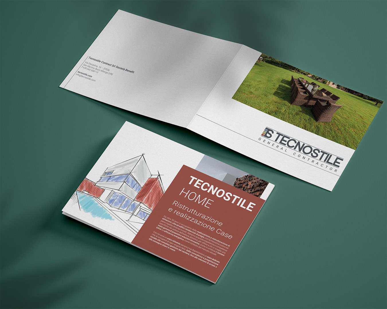 Realizzazione brochure in A3 per Tecnostile Contract