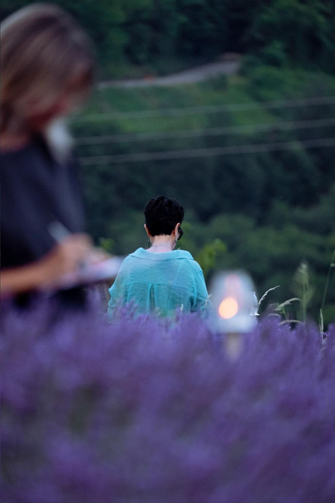 Shooting evento di meditazione nella lavanda a Verona