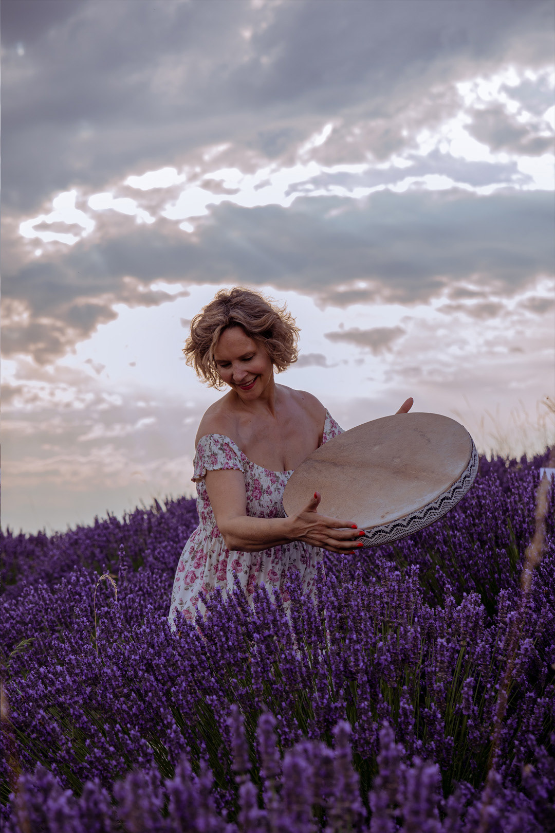 Shooting evento di meditazione nella lavanda a Verona