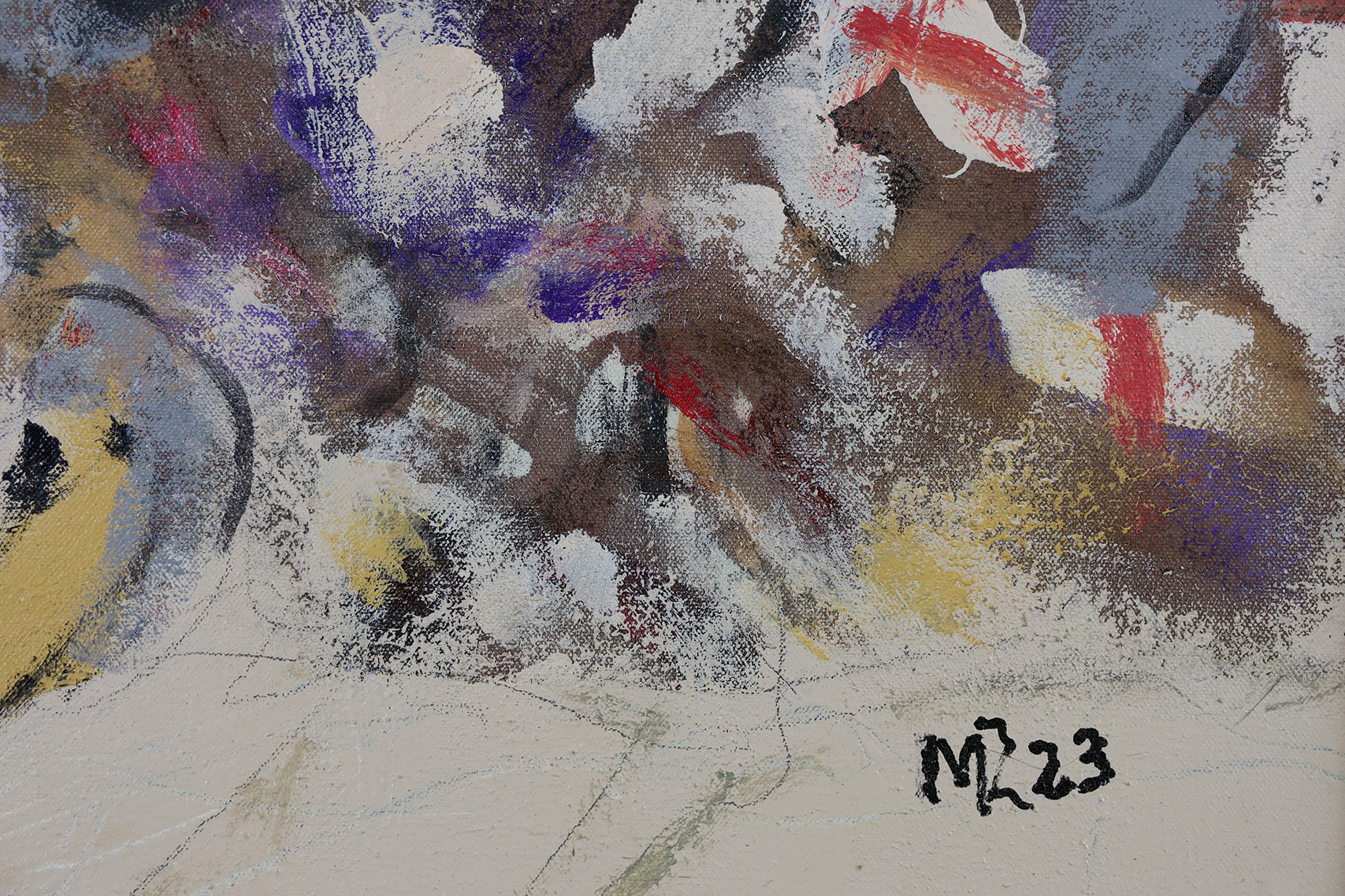 Detail: Sandbagging, 28x22 inches  