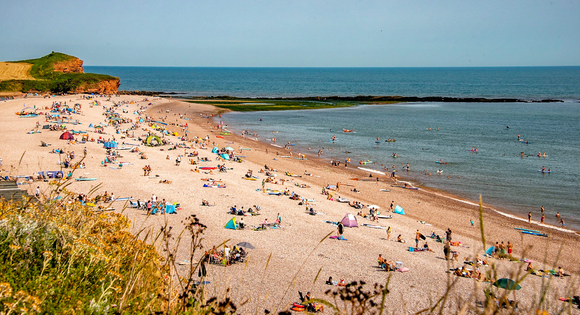 River Otter Estuary. Jurassic Coast World Heritage Site. Budleigh Salterton, Devon. UK