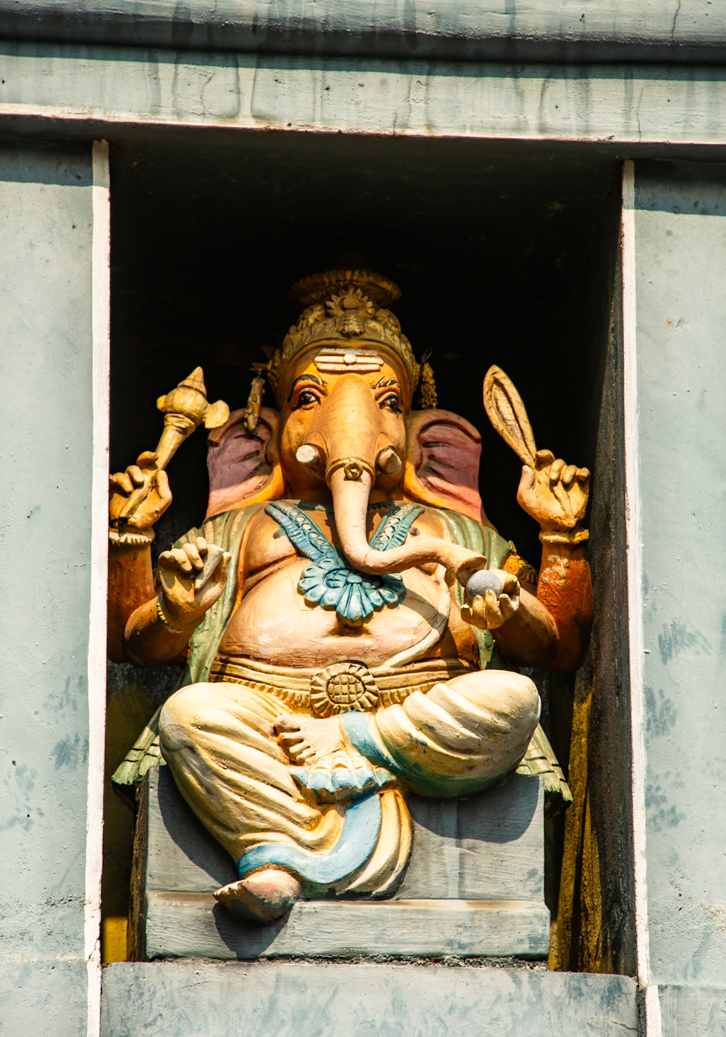 de hindoeïstische god Ganesha of de olifanten-god