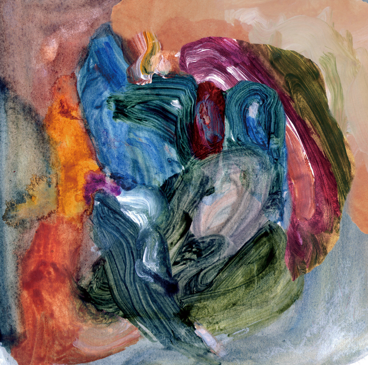 アルバム  イラスト 抽象画 Illustration painting abstract art for annie the clumsy, Nozomi Koh, Nozomi Takayama