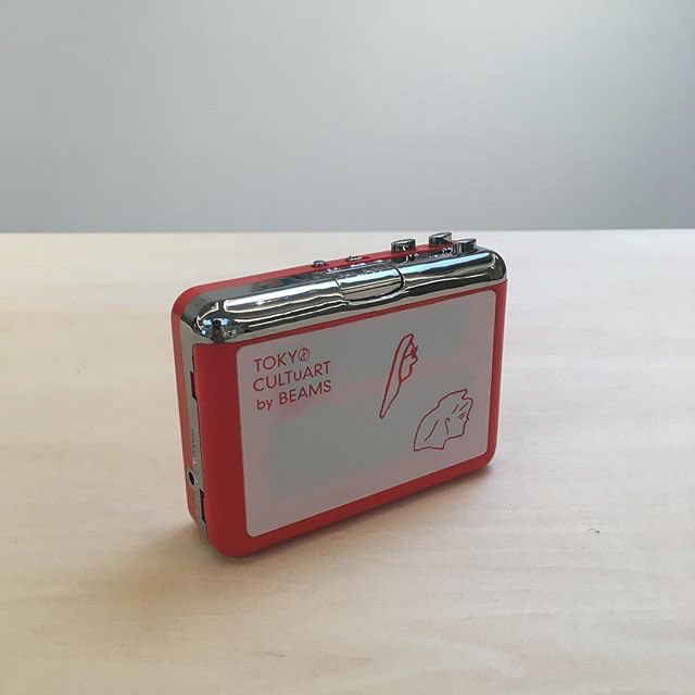 Cassette player illustrated with Yusuke Nagaoka