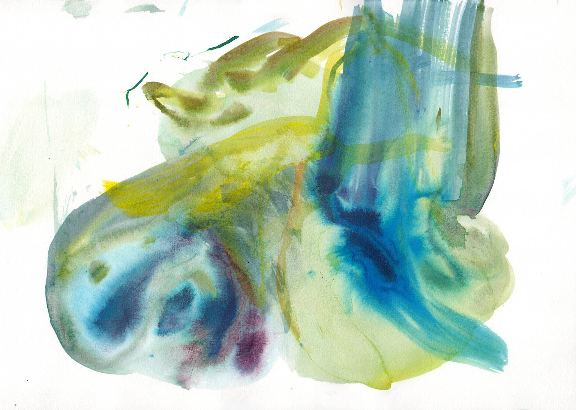 Open | Acrylic on paper, 210 x 297 mm, 2023