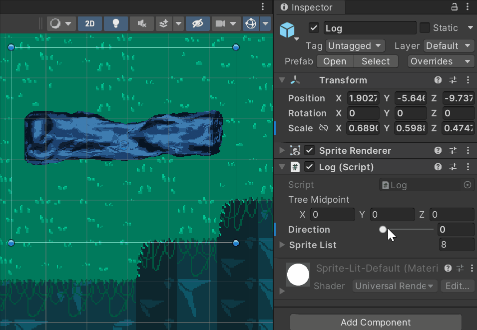 Adjustable log script