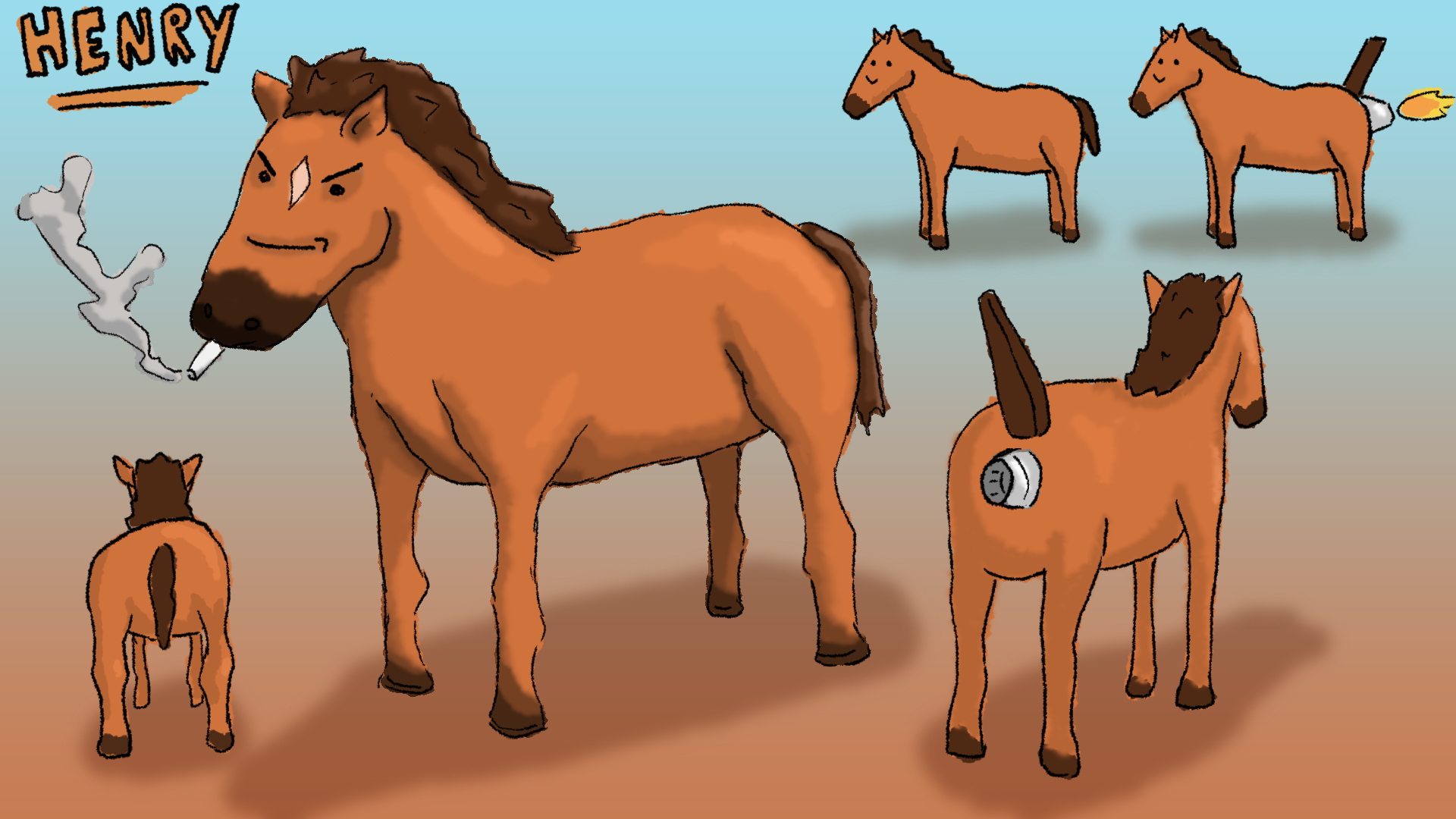 Pre-production Horse sheet