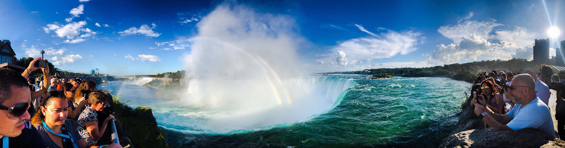 #7 Niagara Falls, 2018, Photo demos 180º capabilities at Niagara Falls Park, Canada.