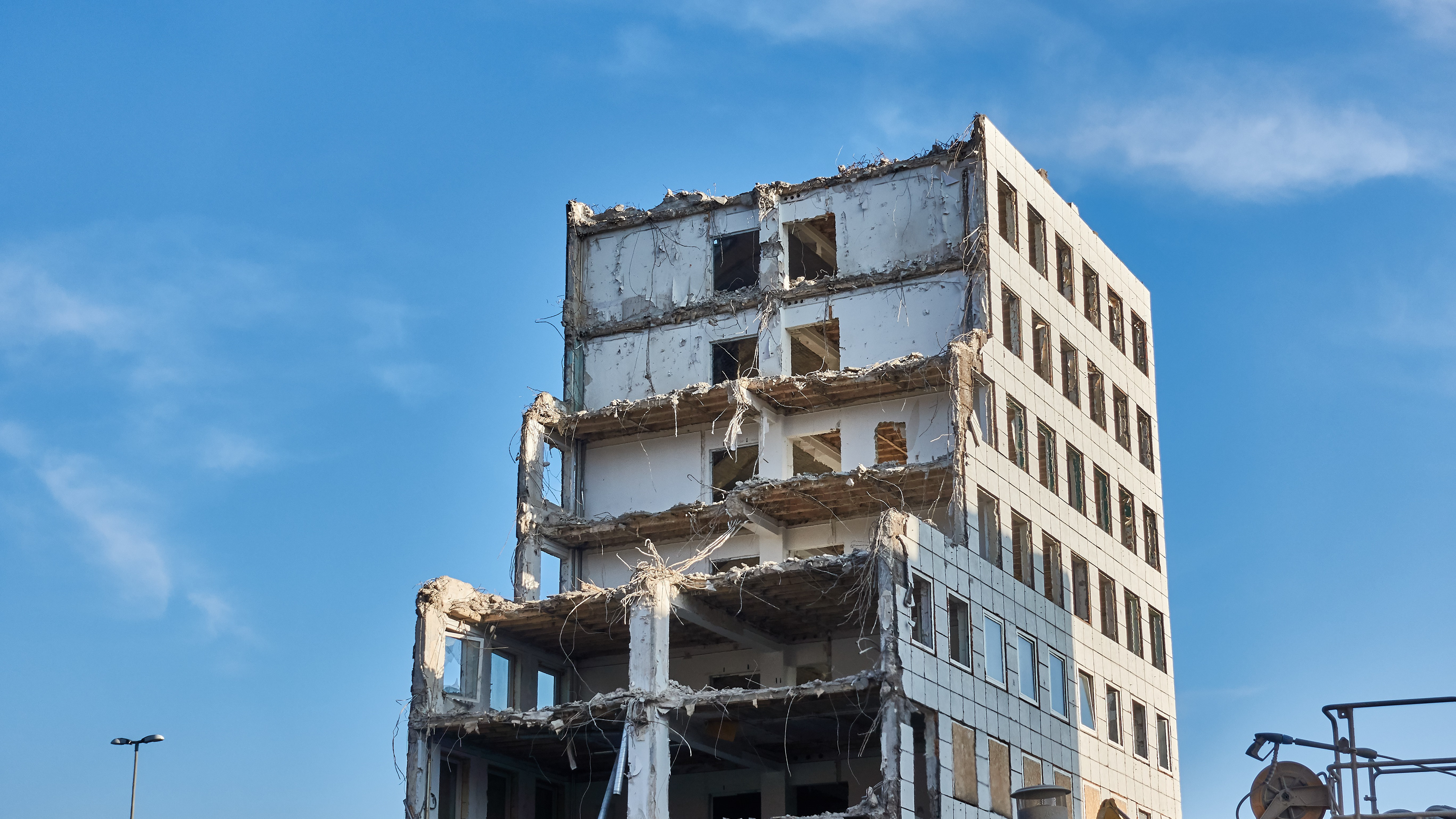 abriss der city-hochhäuser in hamburg 2019