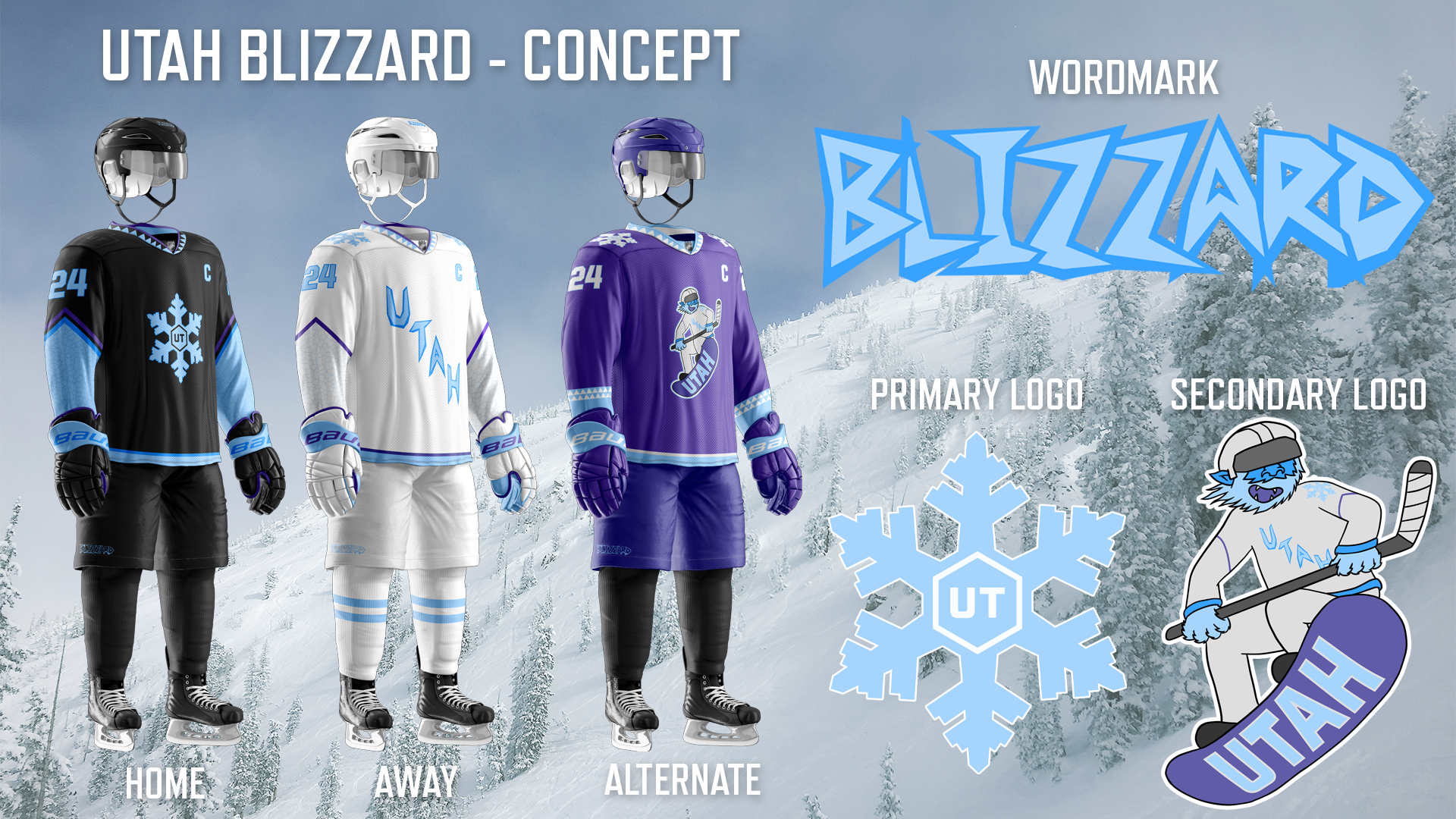 Utah Blizzard Uniform Concept