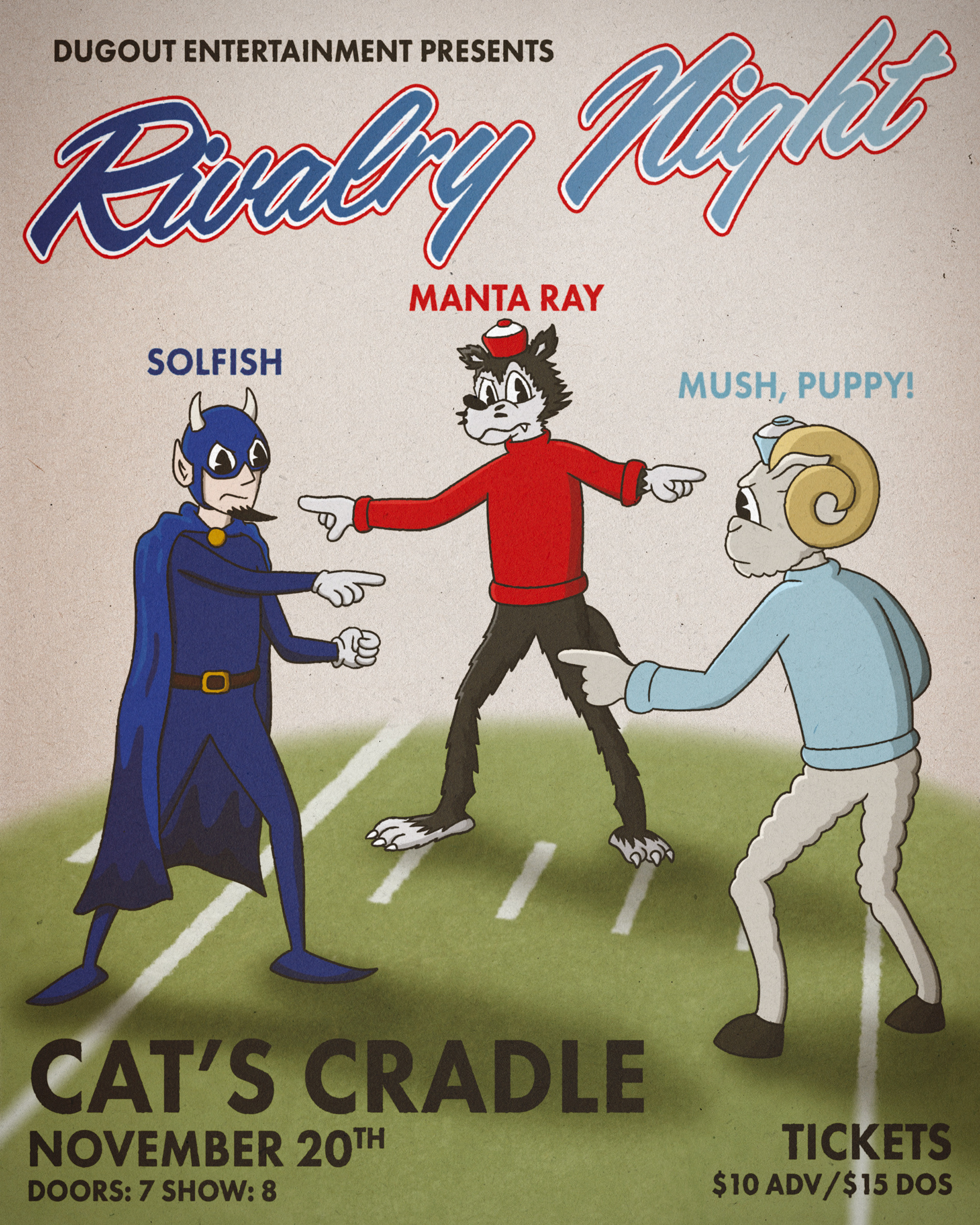 Dugout Rivalry Night at Cat's Cradle