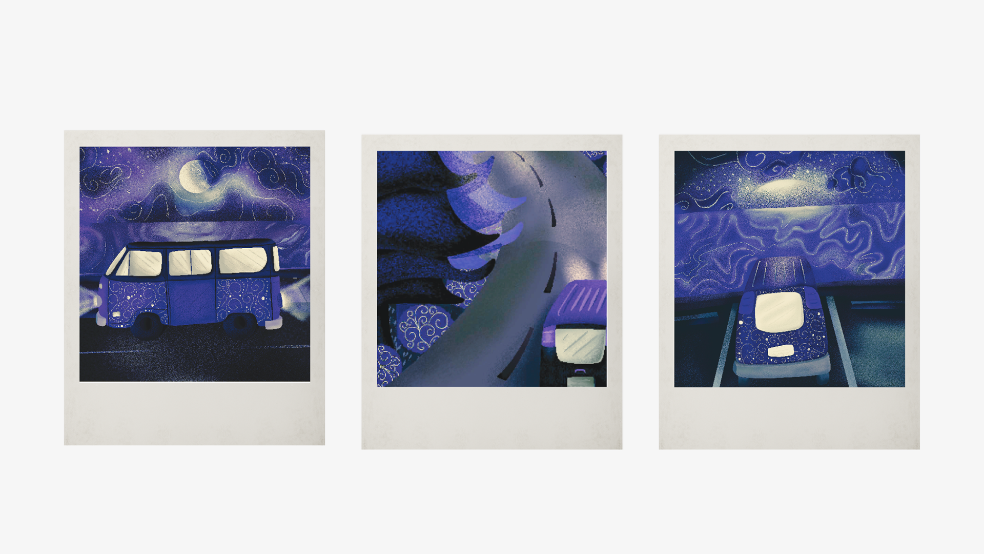 Starlight Drives Illustrations.
