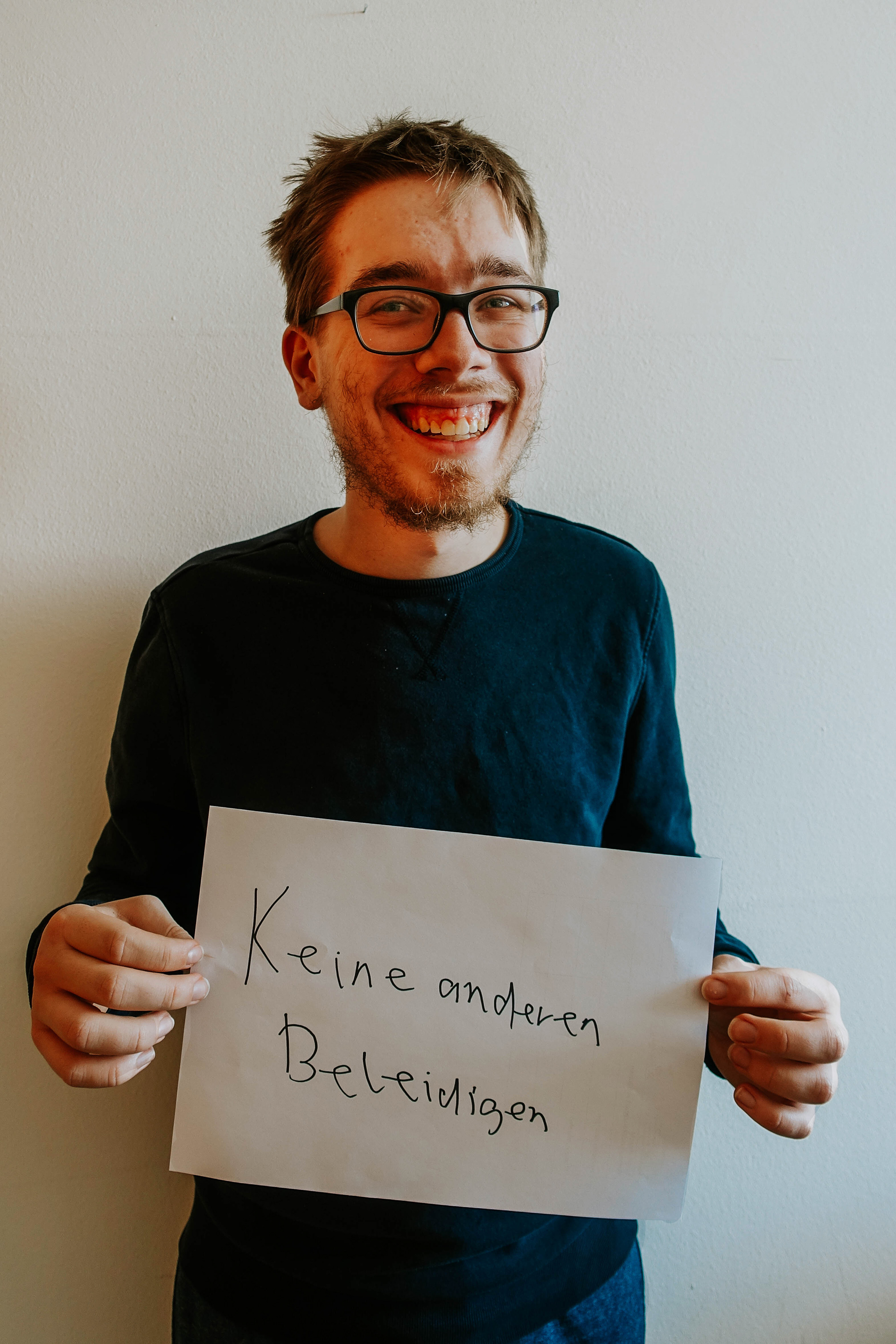 Keine anderen beleidigen