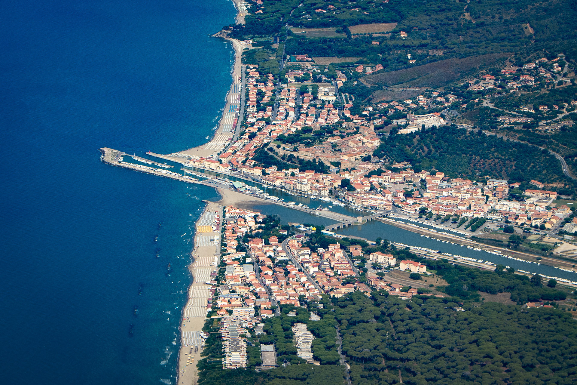 Fiume Bruna Castiglione della Pescaia, Italy