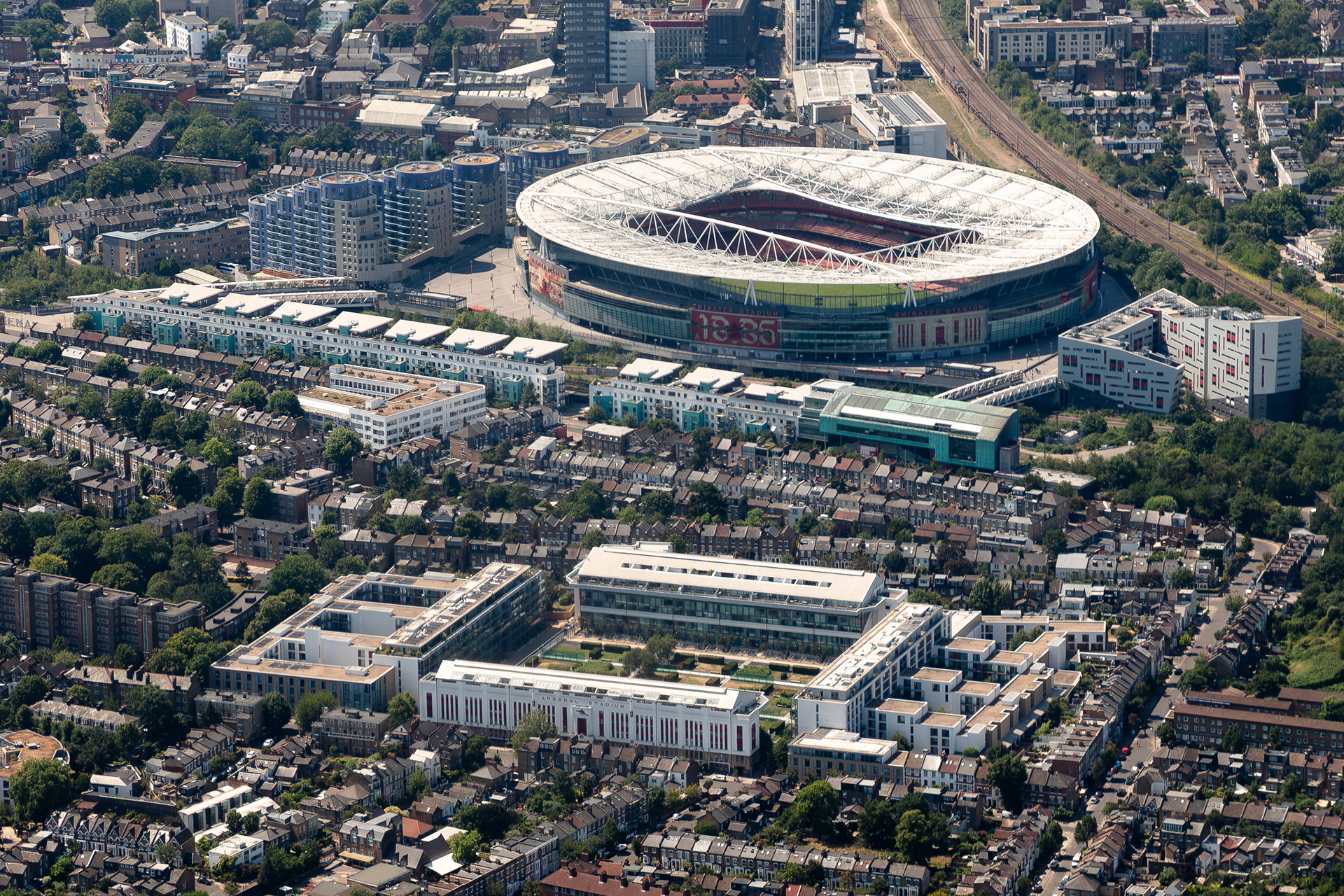 The Emirates and Highbury of Arsenal FC 