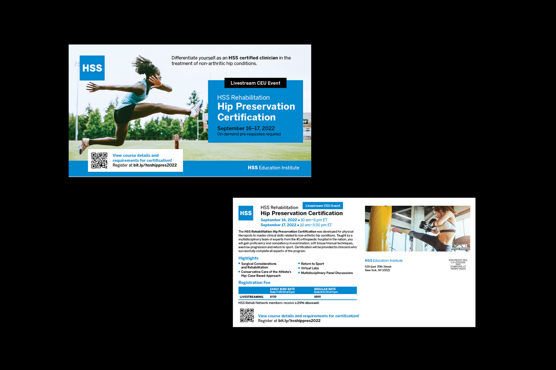 HSS Rehabilitation Hip Preservation Certification Course Direct Mail