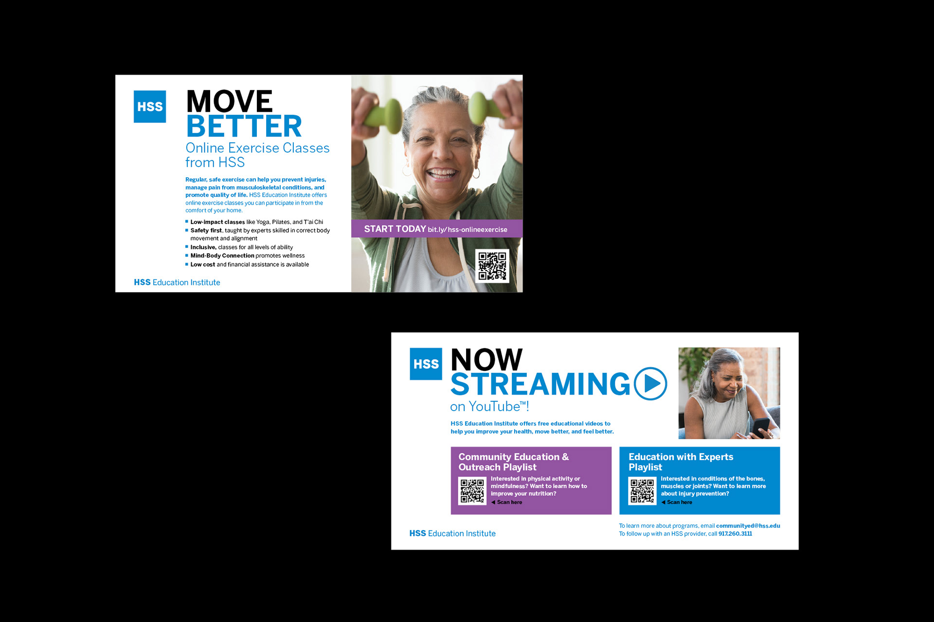 HSS Community Education Online and On-Demand Program Direct Mail