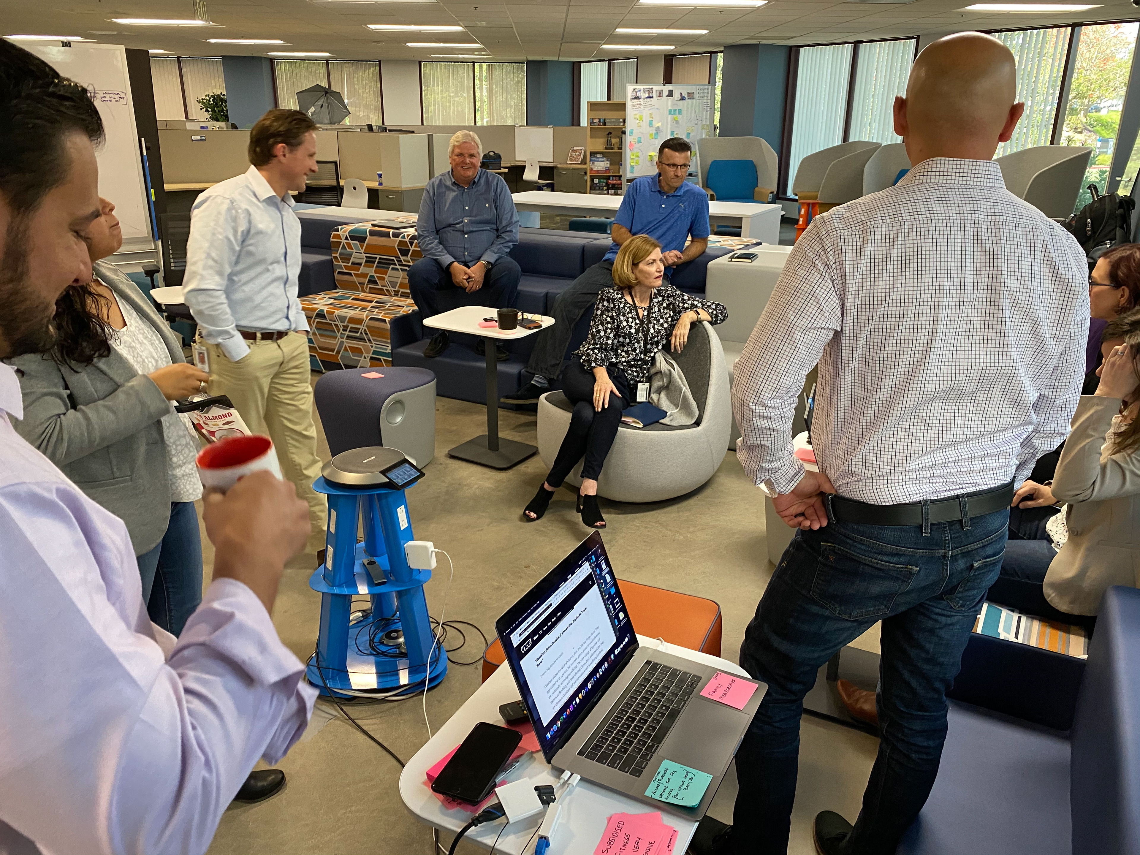 Executive workshop in our UX Collab area