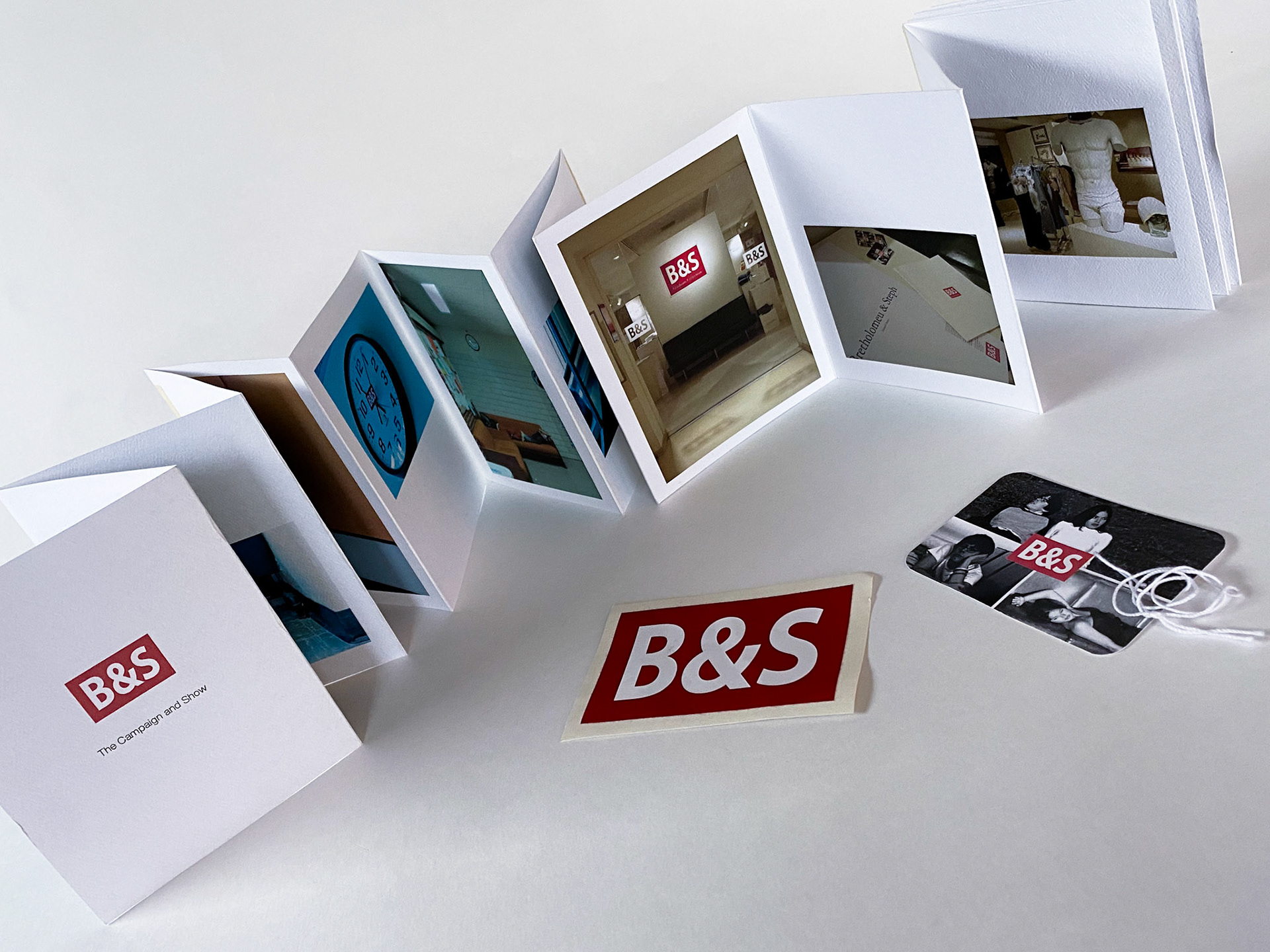 The project involved guerrilla marketing, posting B&S stickers (with no further context) on walls, clocks, bathroom stalls, and furniture. A week later, we introduced exhibit posters, revealing the logo and its tie to the upcoming exhibit.
