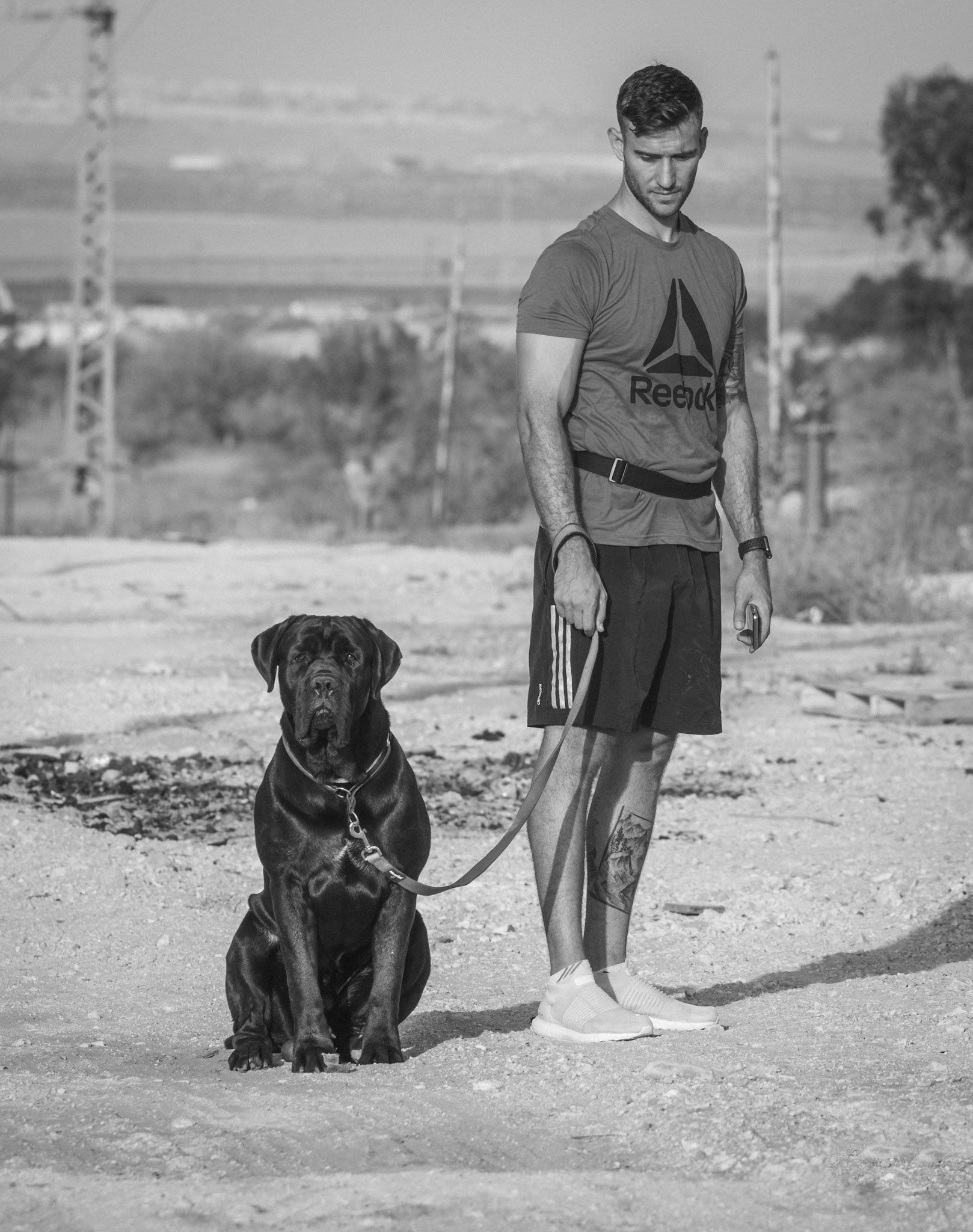 I took my brand new 70-200 mm f4 L lens out for a little shooting and met this guy and his dog, At first i couldn't come near the dog.. He was barking and everything. The guy finally calmed the dog down.. And i was able to come close and pet him. This dog was just so cute! And i saw why he barked at me like a hound, He was just protective of his owner, If i was a dog and some random guy came pointing a 70-200 mm f4 L lens at me and my owner, I would take his head off!  😂😁😍
