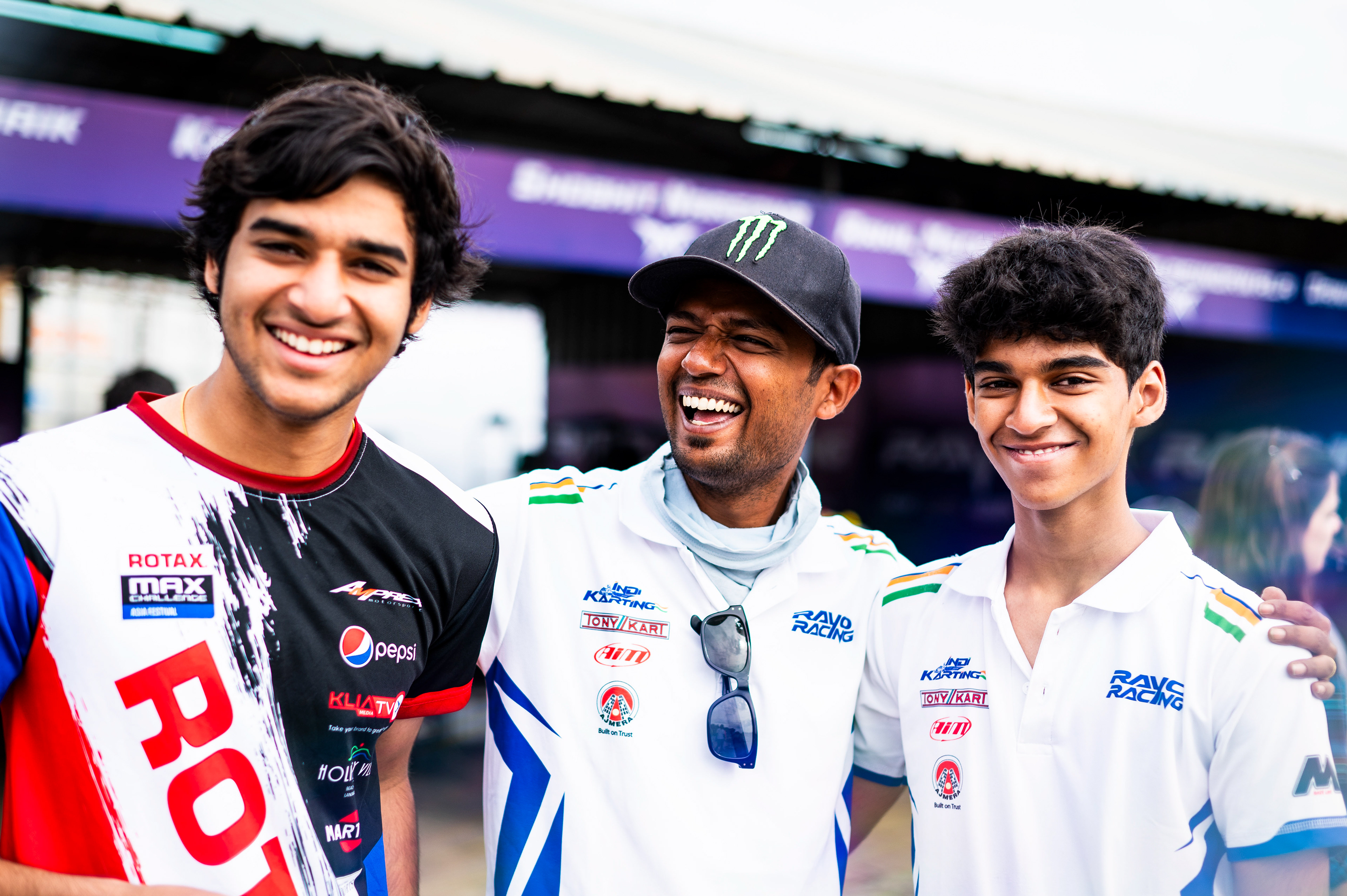 Krish, Aditya(Coach) & Raiden.